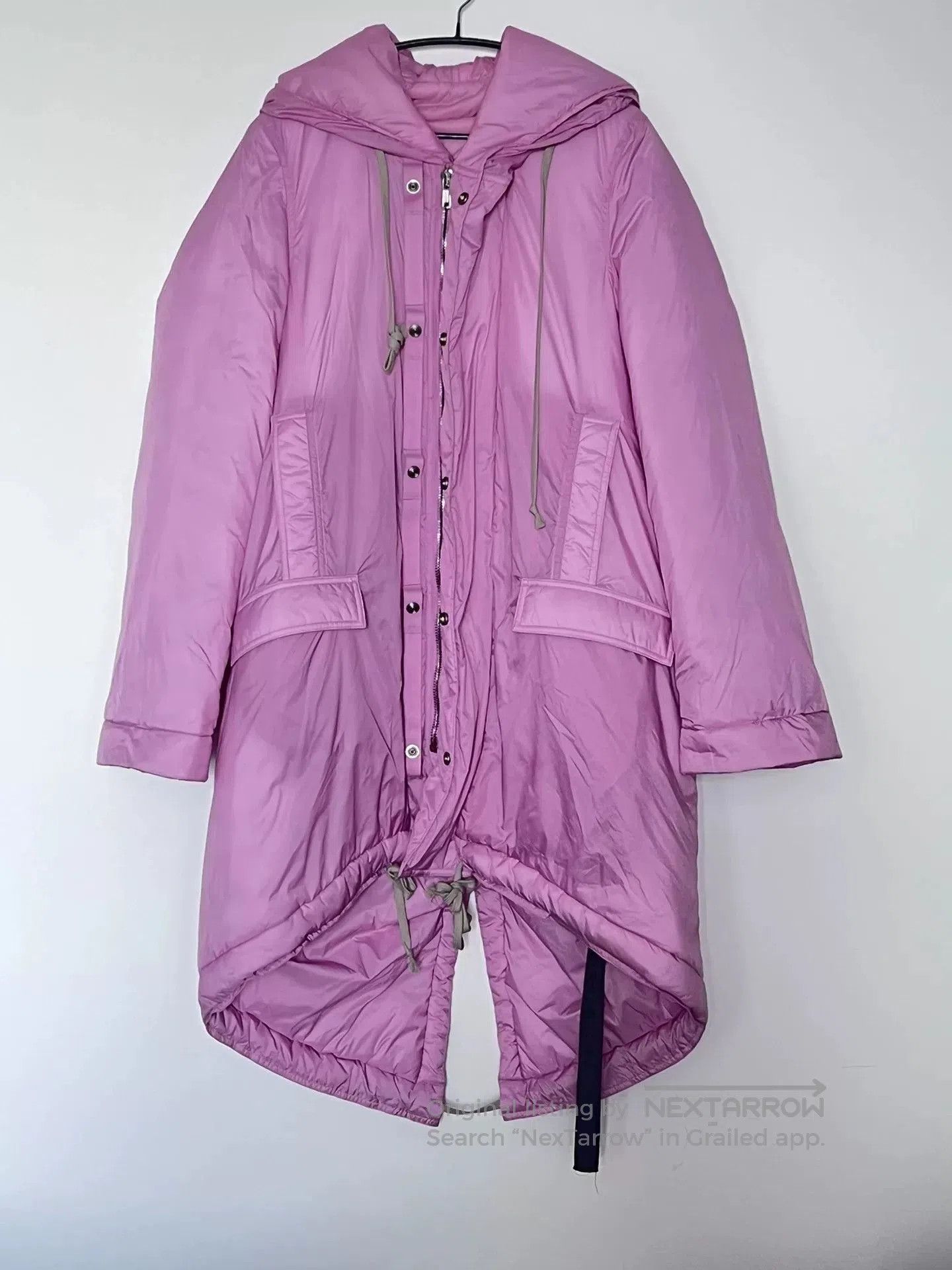 Rick Owens Rick Owens Pink Long Down Jacket. Size S / US 4 / IT 40 - 1 Thumbnail