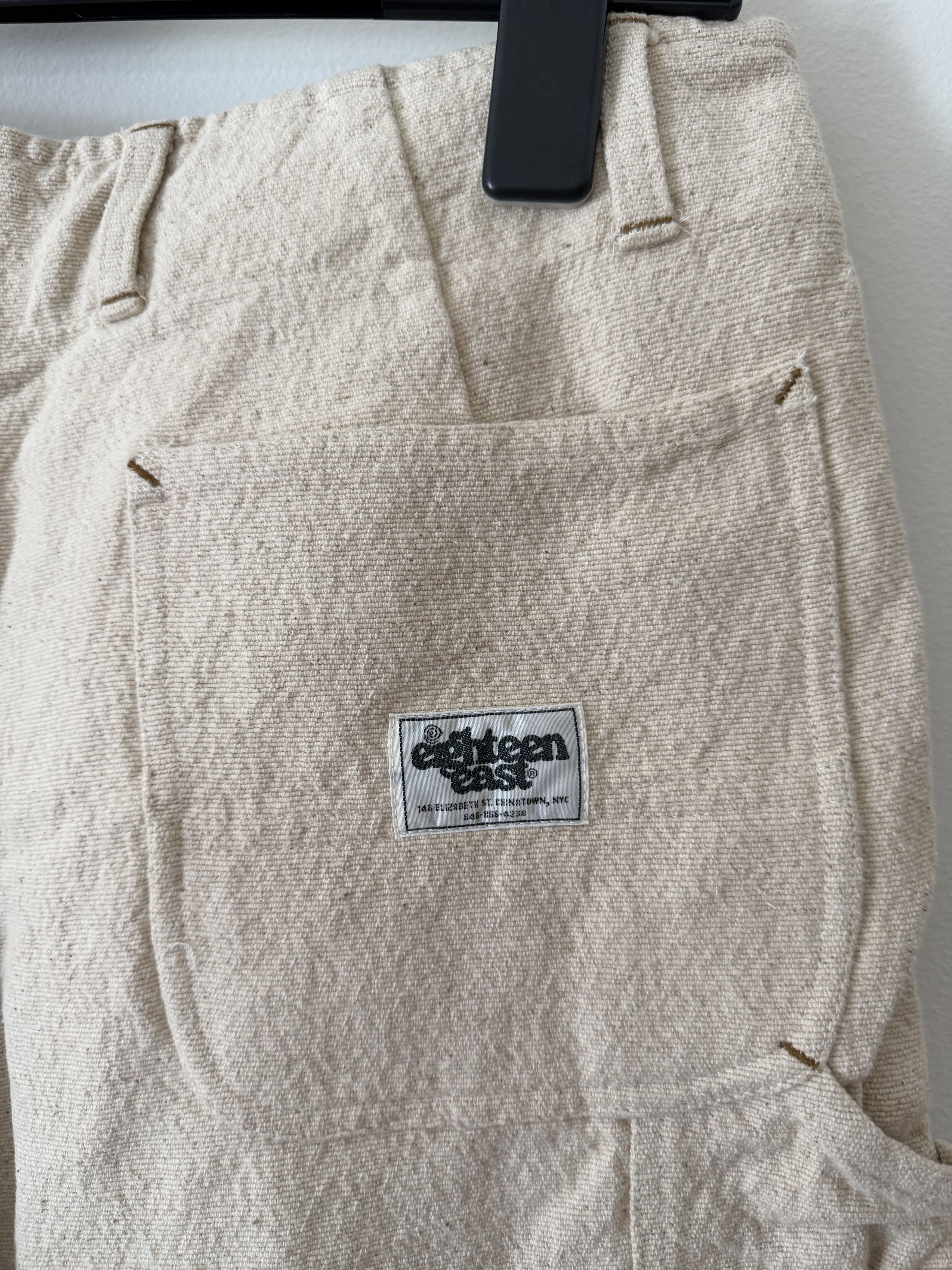18 East 18 East Eli Hand Embroidered Double Knee Pants in Ecru White Size US 34 / EU 50 - 8 Thumbnail