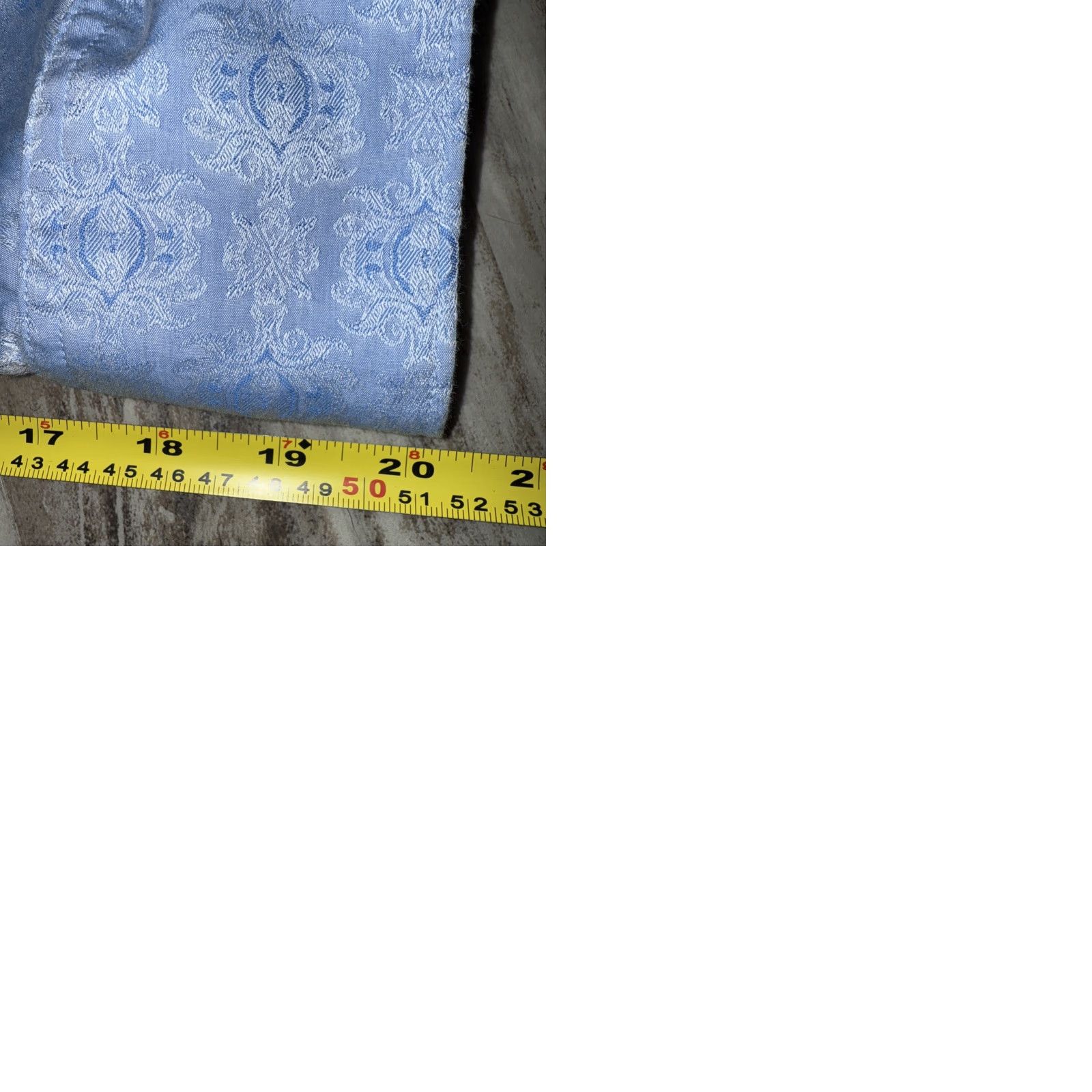 Robert Graham Robert Graham Shirt Men’s Large Light Blue Scroll Abstract Flip Cuffs Button Up Size US L / EU 52-54 / 3 - 10 Thumbnail