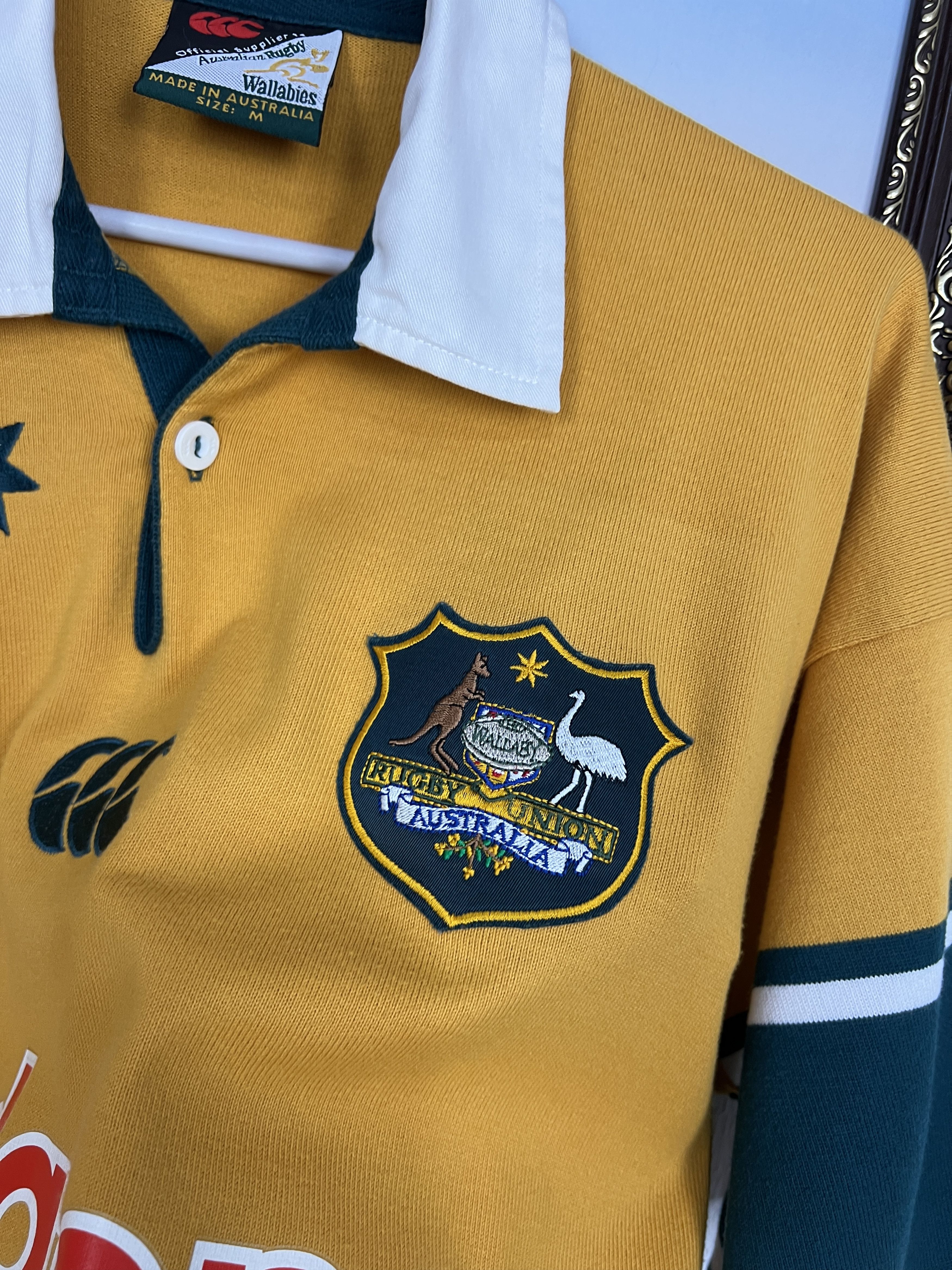 Canterbury of New Zealand Vintage Canterbury Australia Rugby Union Jersey Trikot Shirt Size US M / EU 48-50 / 2 - 4 Thumbnail