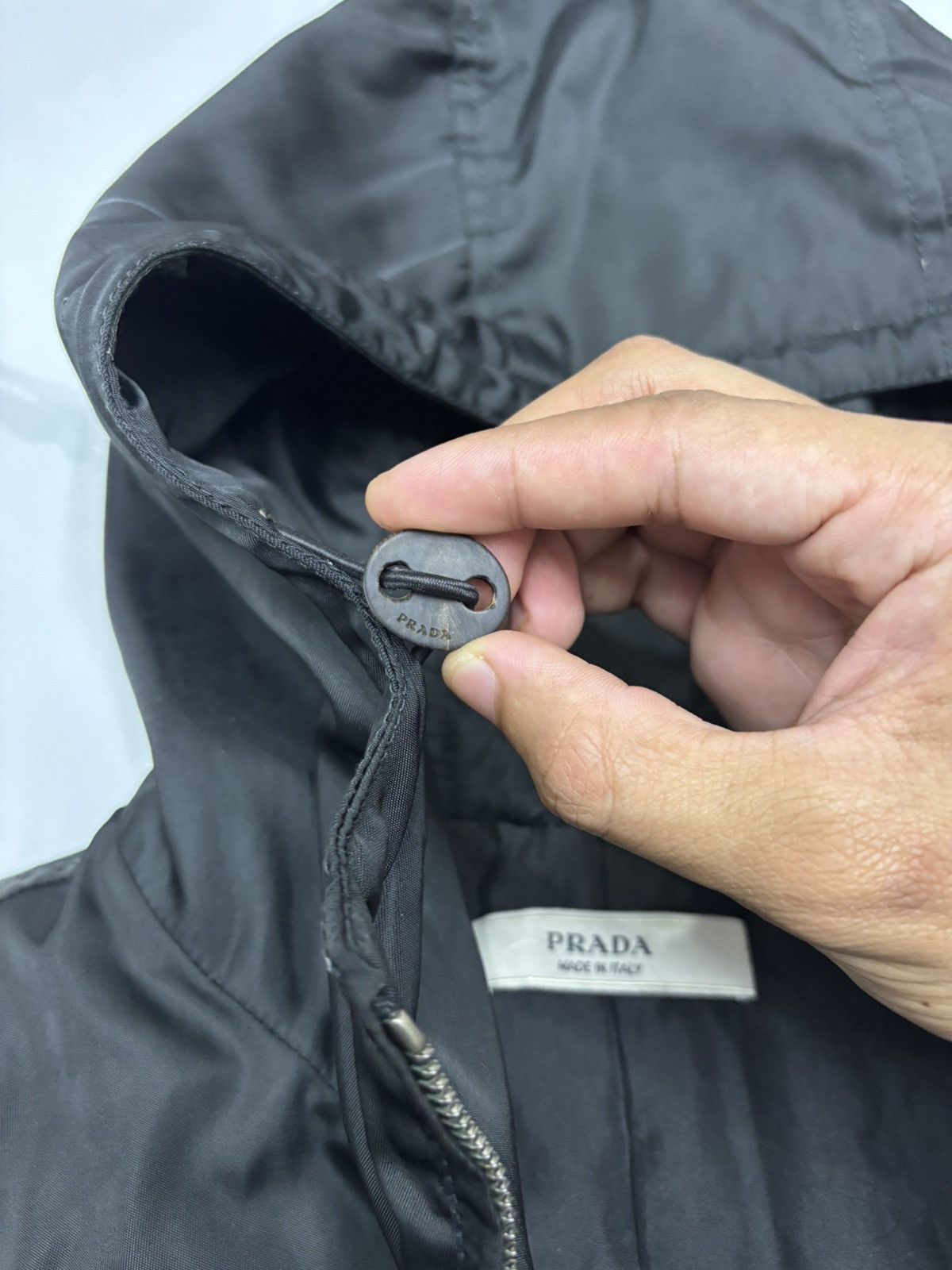 Prada PRADA Black Nylon Overcoat Jacket Size US M / EU 48-50 / 2 - 13 Thumbnail
