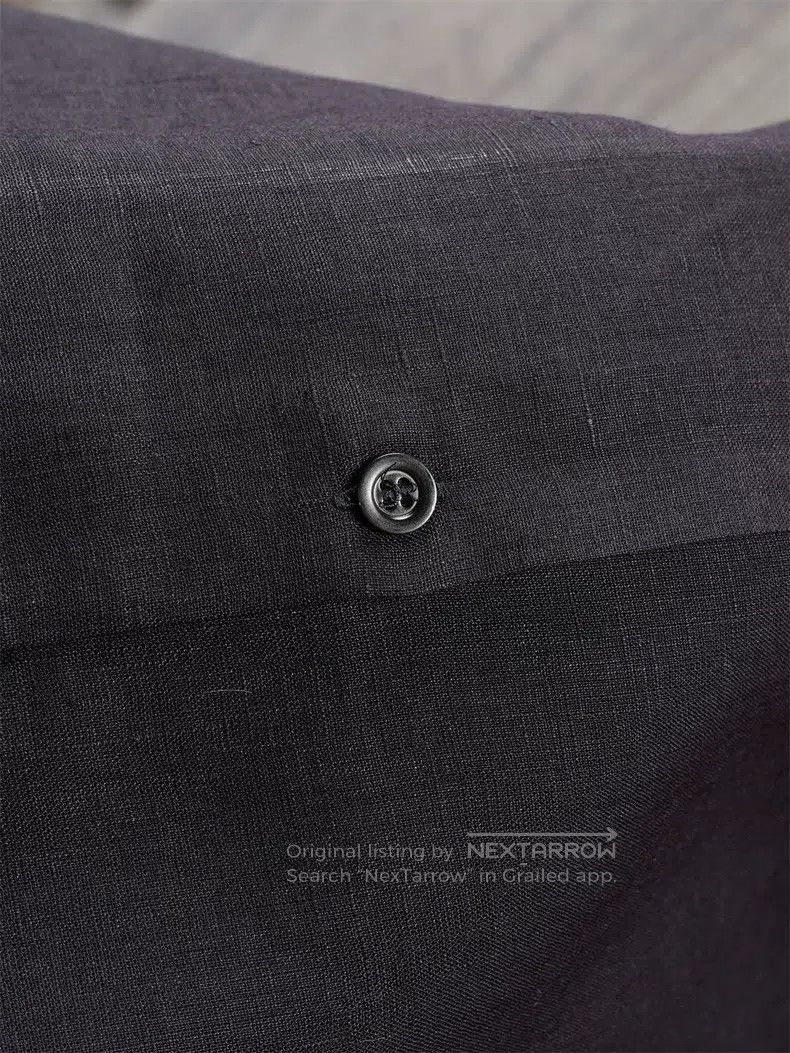 Brunello Cucinelli Brunello Cucinelli Cuban Collar Linen Shirt Size US M / EU 48-50 / 2 - 6 Thumbnail