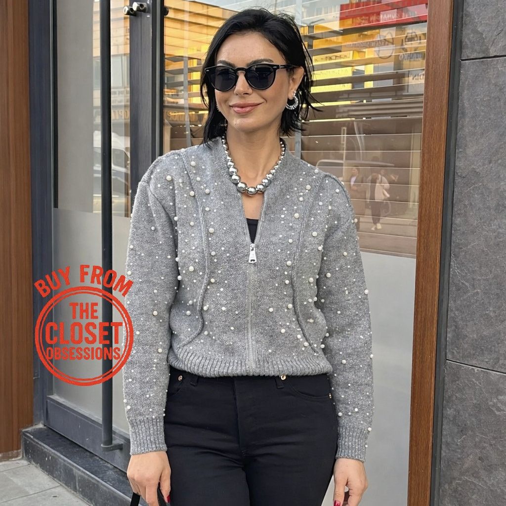 Zara ZARA Wool-Blend Pearl Knit Jacket NWT Size S / US 4 / IT 40 - 12 Thumbnail