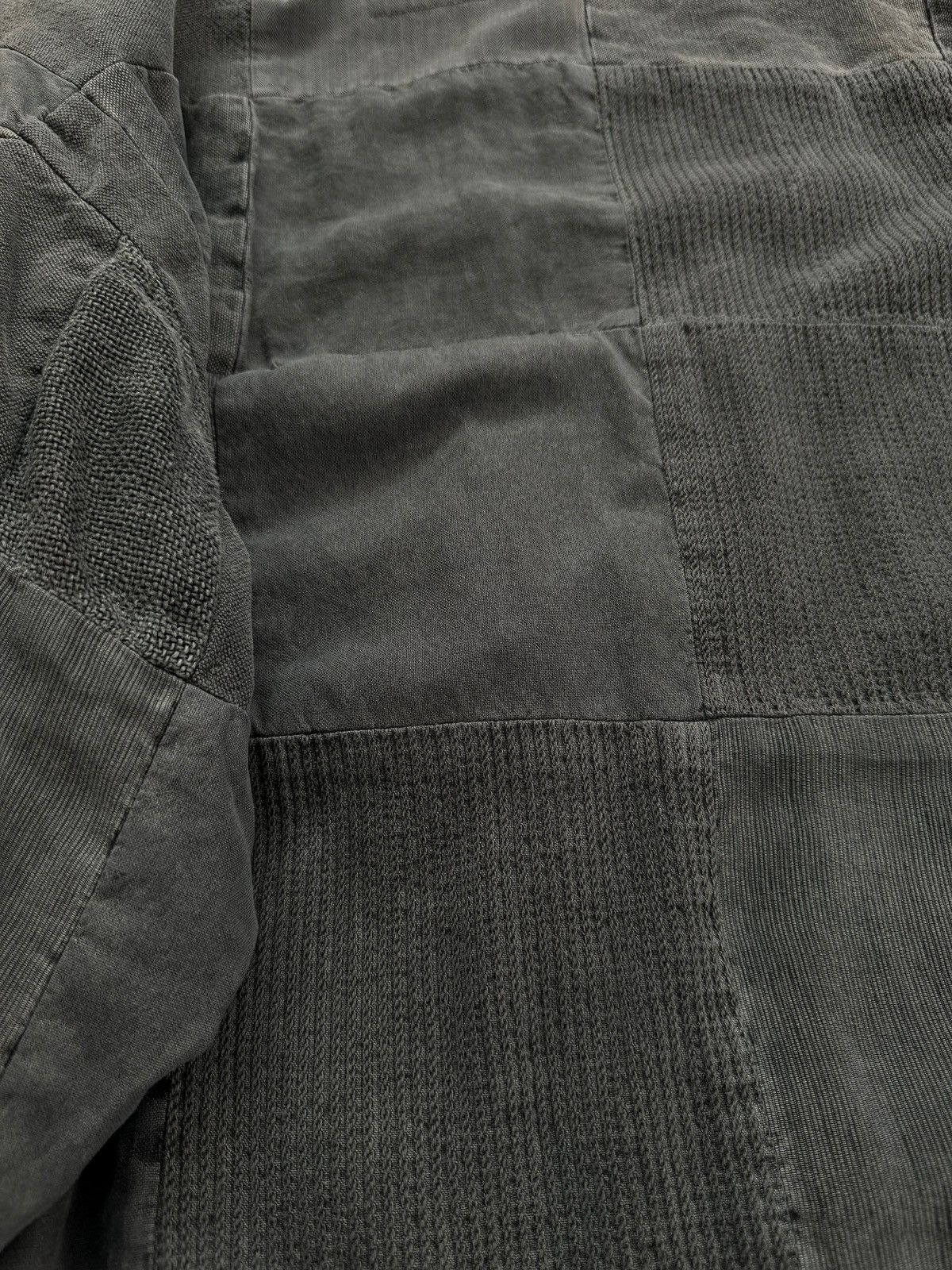 Greg Lauren Sz3 Sample Grey Washed Vintage Fabric GL1 Patchwork Kimono Size US L / EU 52-54 / 3 - 12 Thumbnail
