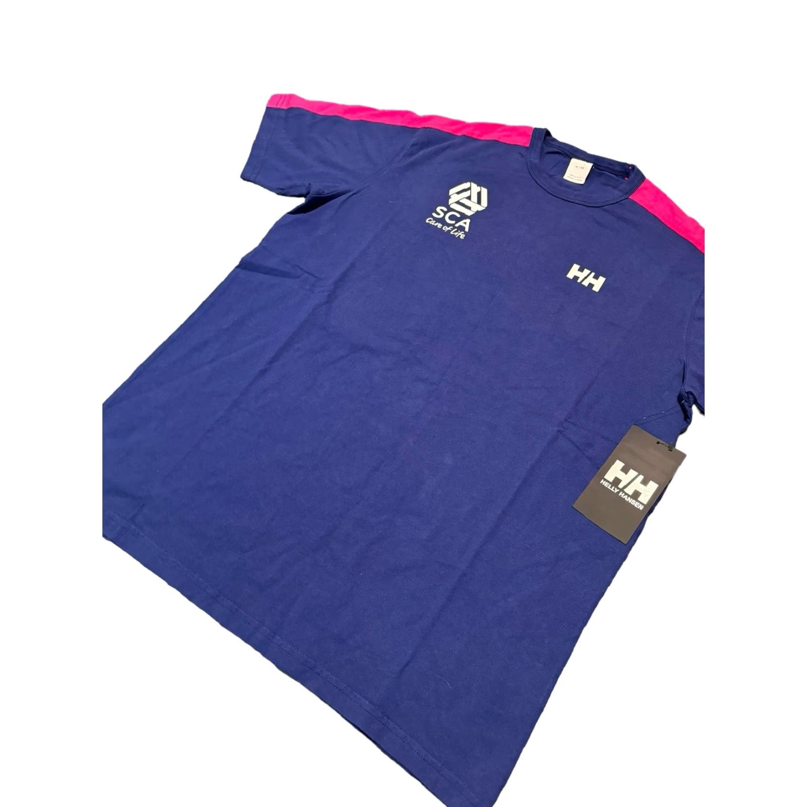 Helly Hansen VINTAGE Helly Hansen Costal Racing Team Shirt Men XL Blue Crew Neck Short Sleeve 100% Cotton Embroidered Logo NWT Ocean Racing All Seasons 2010-2019 Size US XL / EU 56 / 4 - 4 Thumbnail