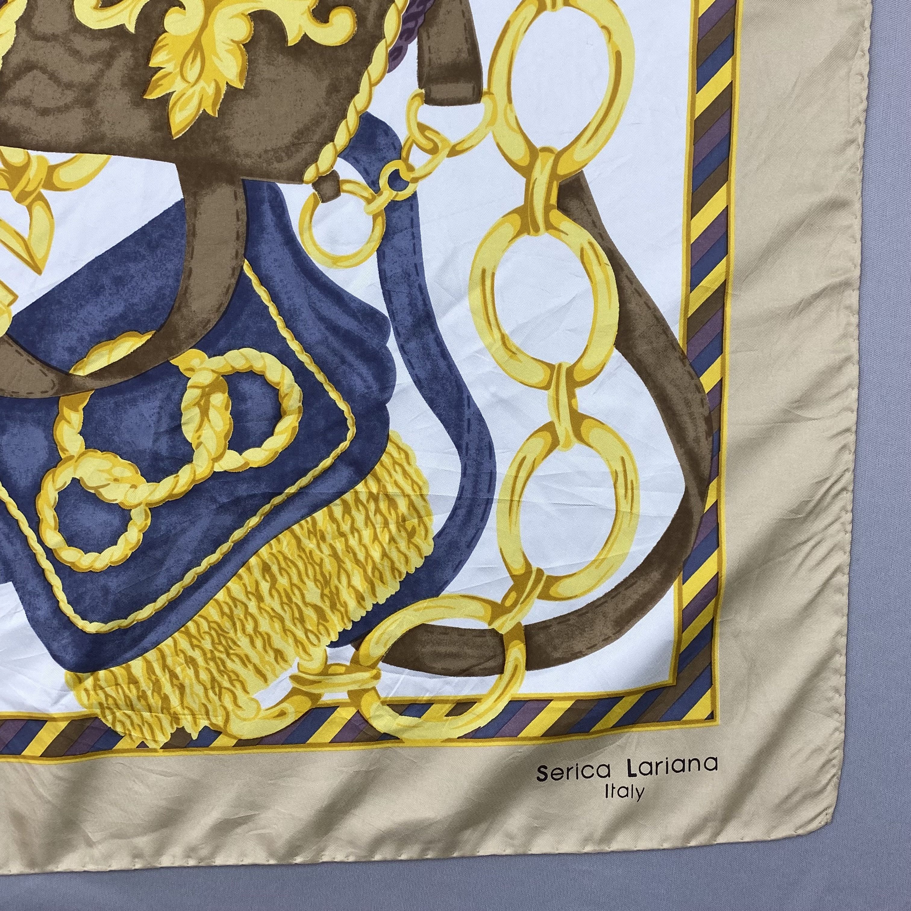 Japanese Brand Vintage Serica Lariana SILK Scarf Twill Stole Wraps Scarves Size ONE SIZE - 5 Thumbnail