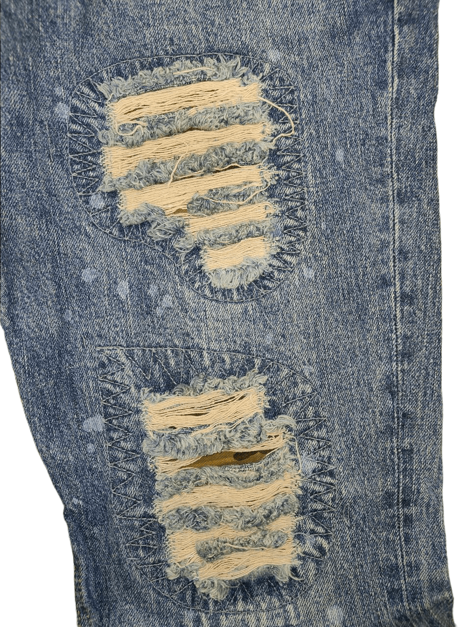 Japanese Brand Nicole Club Distressed Denim Size US 33 - 4 Thumbnail