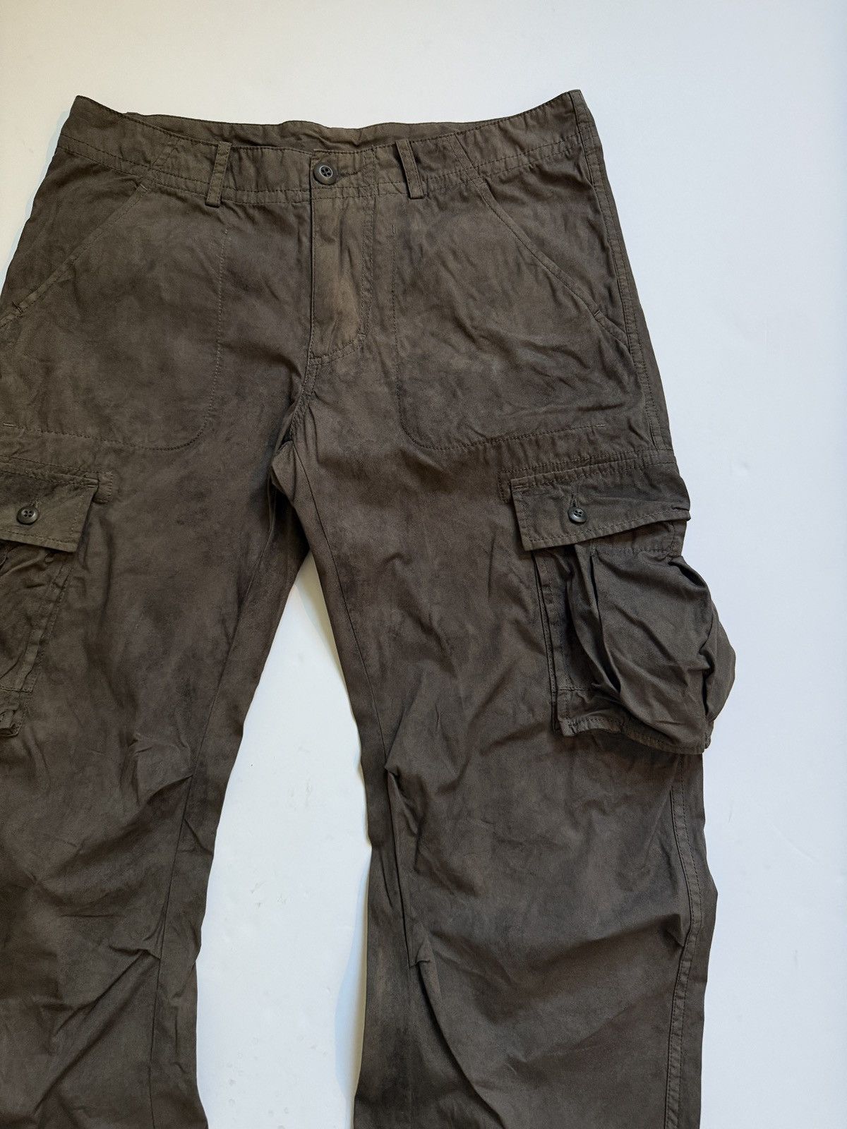 Katharine Hamnett London Katharine Hamnett overdyed flared cargo pant Size US 33 - 4 Thumbnail