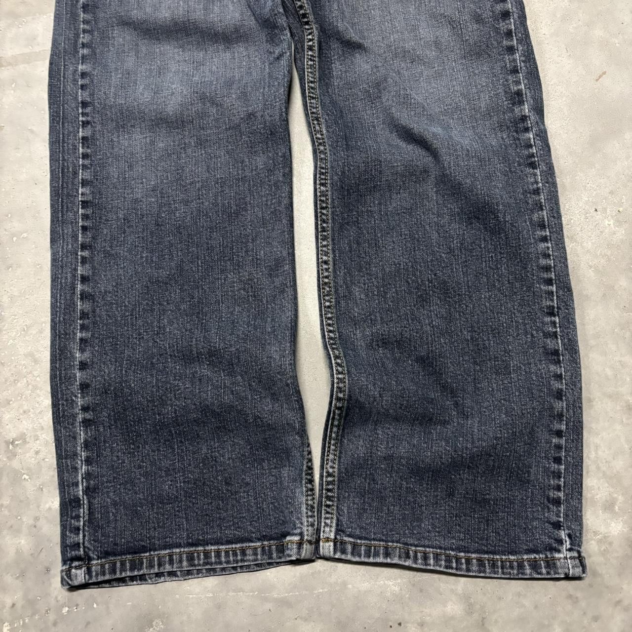 Japanese Brand × Vintage Crazy Vintage Y2K/2000s Grunge Dark Wash Essential Denim Jeans! Size US 34 / EU 50 - 6 Thumbnail