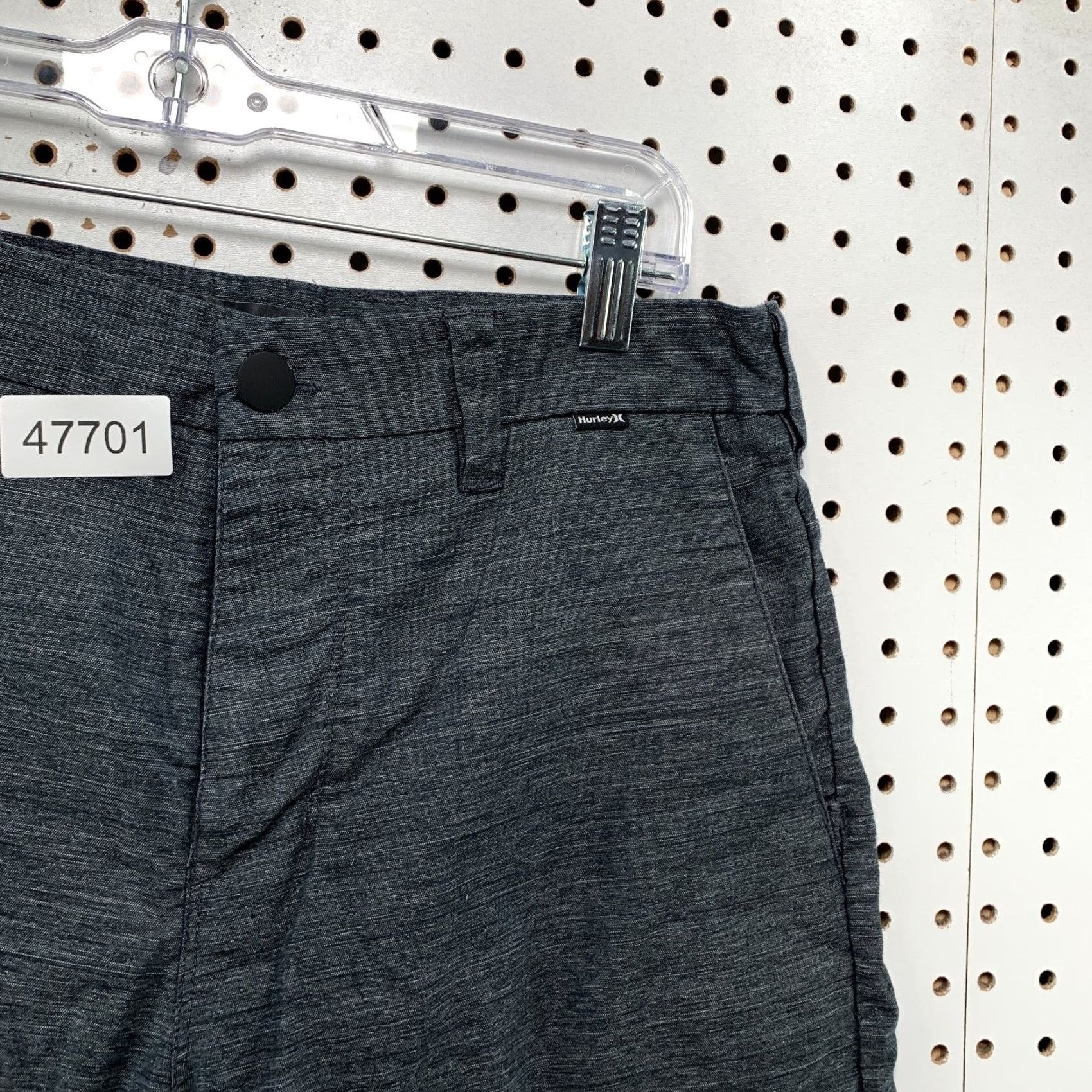 Hurley Hurley Chino Shorts Mens 30 Gray Stretch Golf Preppy Casual 32x9 Size US 30 / EU 46 - 6 Thumbnail