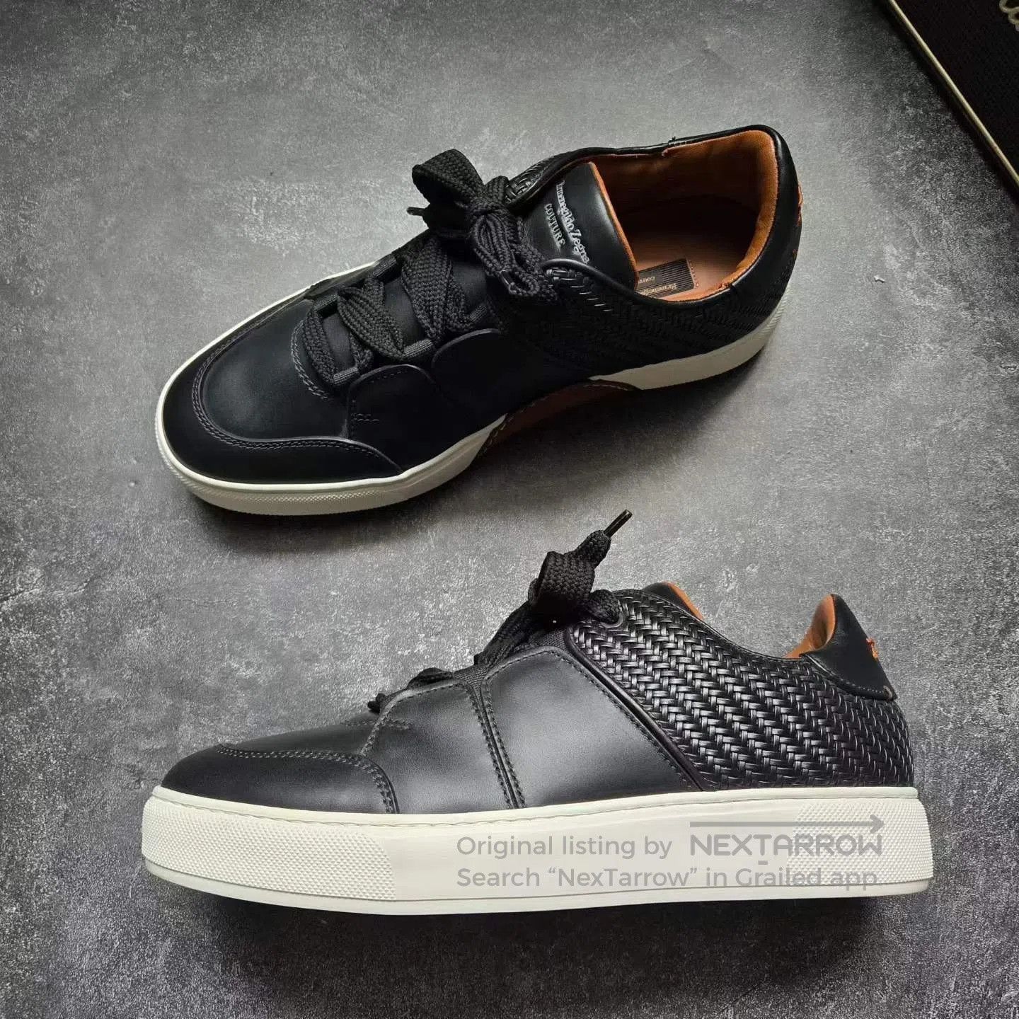 Ermenegildo Zegna ZEGNA XXX Black White Sneakers. Size US 8.5 / EU 41-42 - 4 Thumbnail