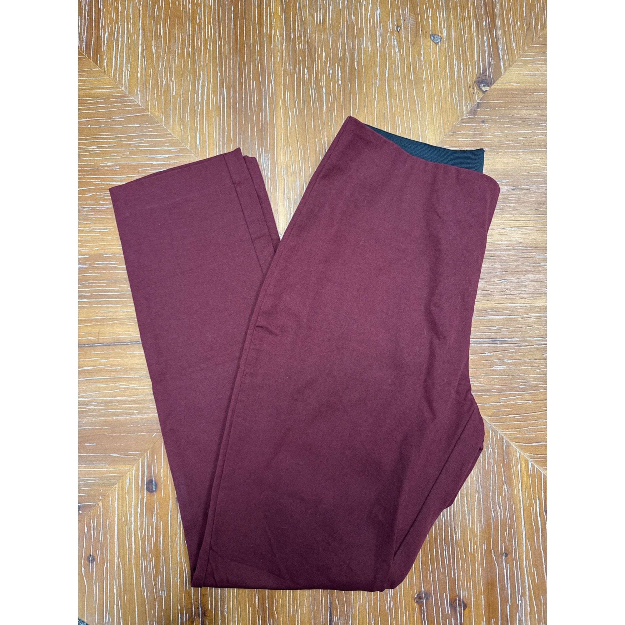 Other Womens High-Waisted Burgundy Skinny Ankle Pants Size 4 Size ONE SIZE - 4 Thumbnail