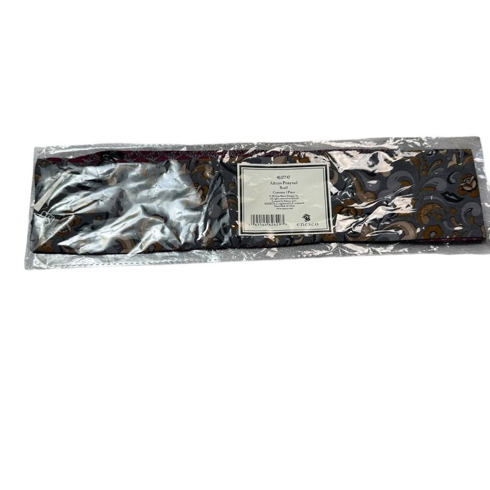 Other NWT New Alexys Real Silk Two-Sided Ponytail Scarf Headband Size ONE SIZE - 6 Thumbnail