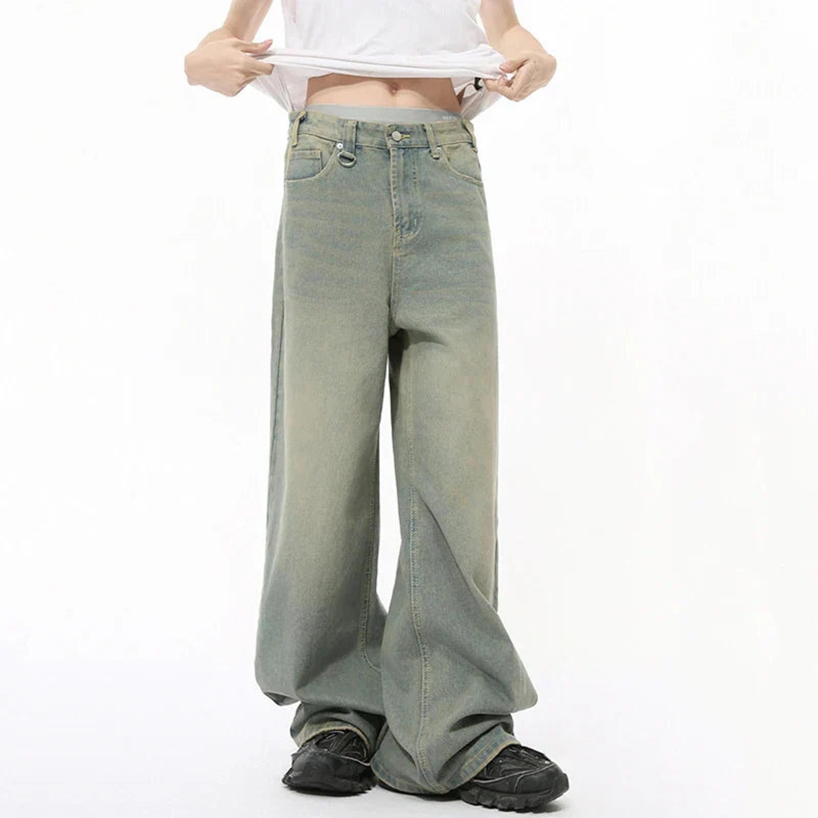 Other Light Wash Wide Denim Jeans Size US 32 / EU 48 - 6 Thumbnail
