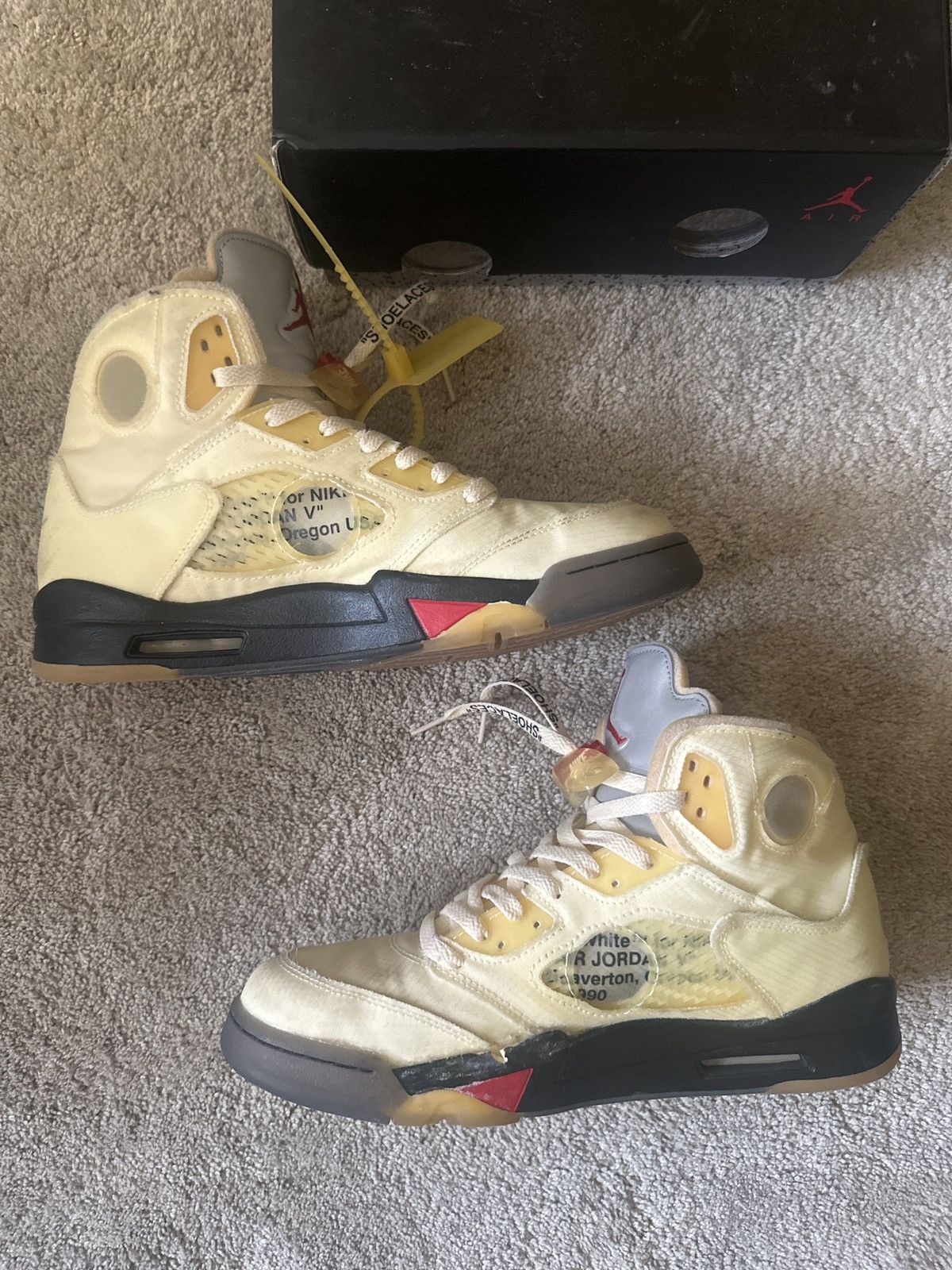 Jordan Brand × Off-White Jordan 5 Off White Sails Size US 11 / EU 44 - 7 Thumbnail