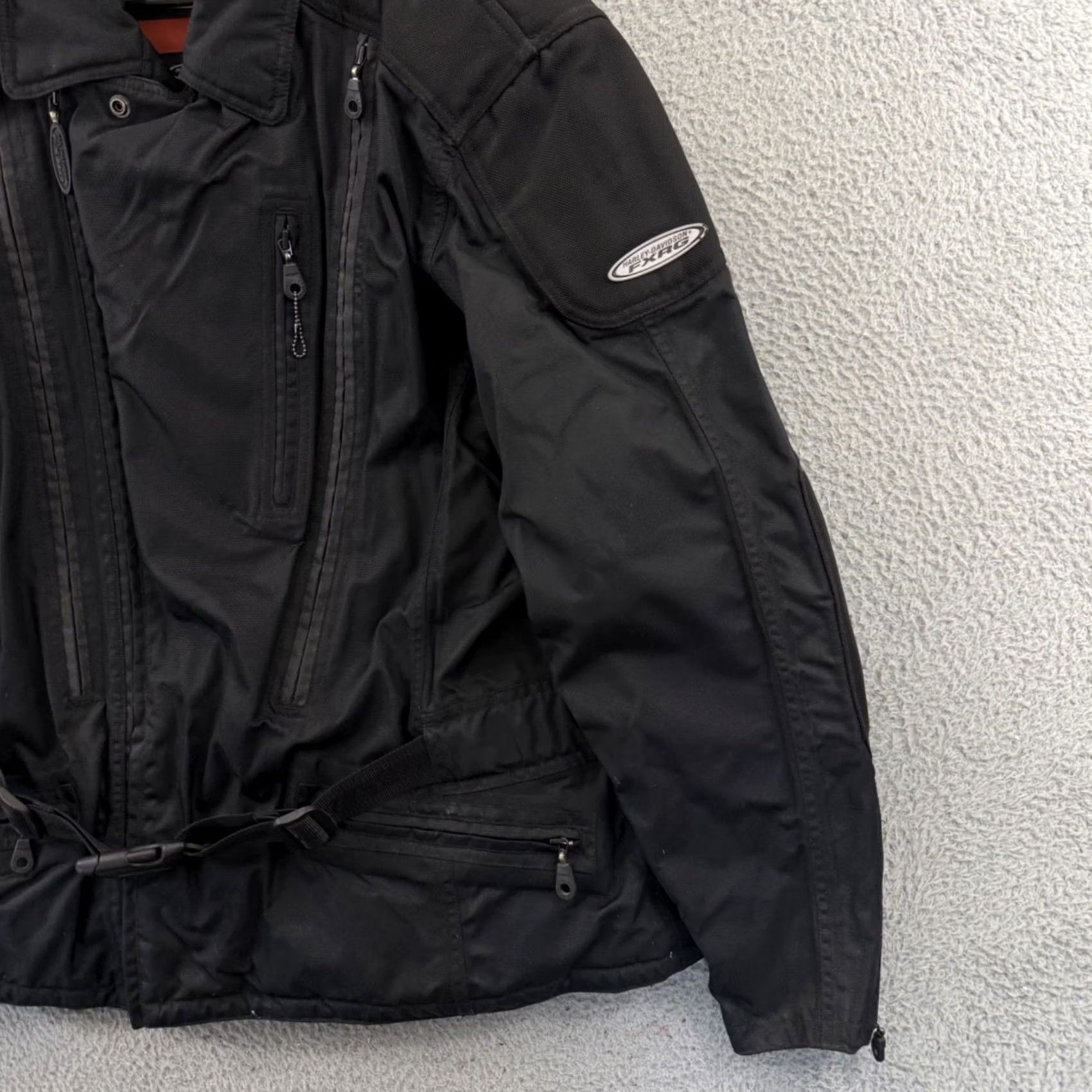 Harley Davidson VINTAGE Harley-Davidson FXRG Motorcycle Jacket Mens 2XL Black Bike Outer Zip All Seasons Size US XXL / EU 58 / 5 - 5 Thumbnail