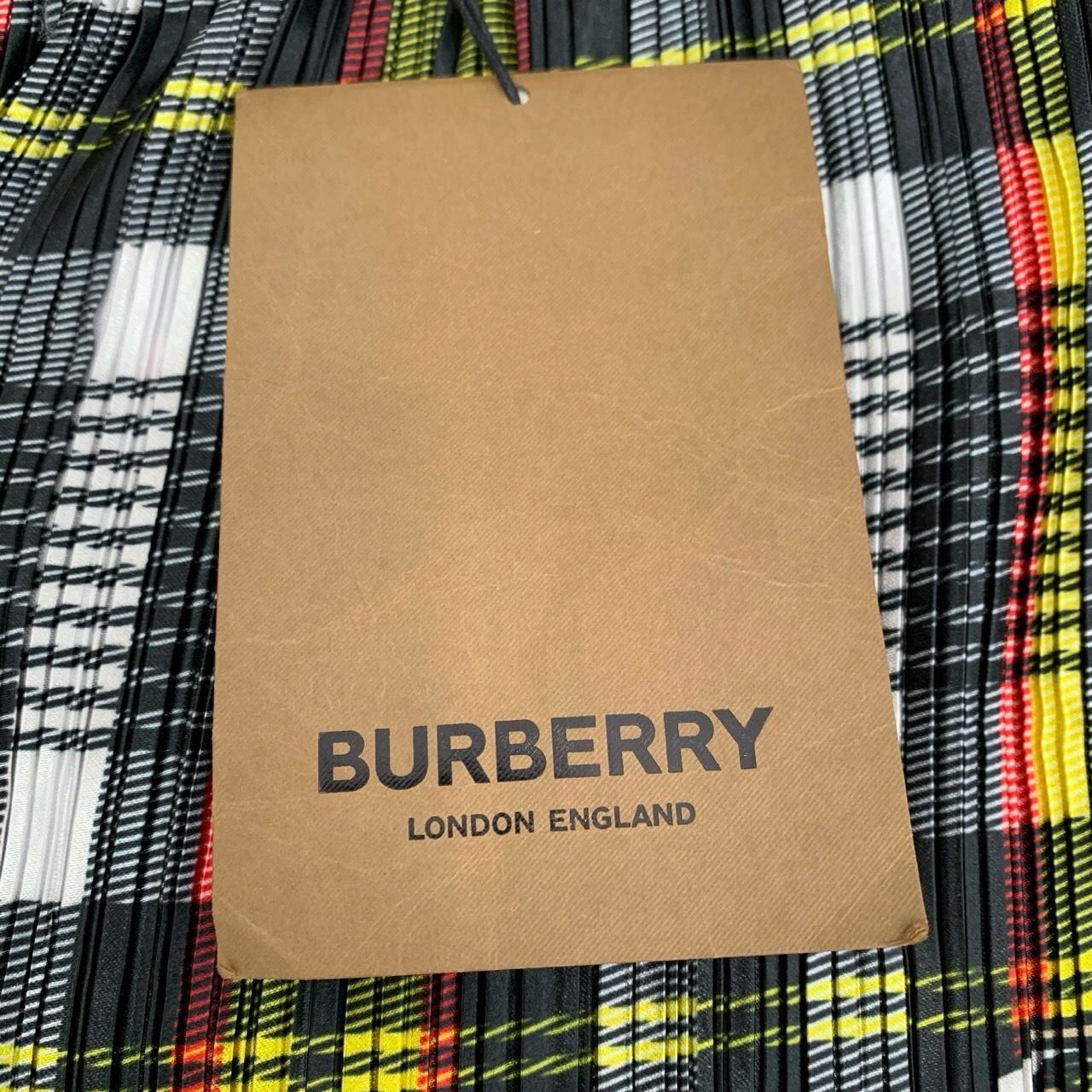 Burberry Burberry Bbr Cow Pattern Printed Plaid Pleated Color-Blocked Size 36" / US 14 / IT 50 - 2 Thumbnail