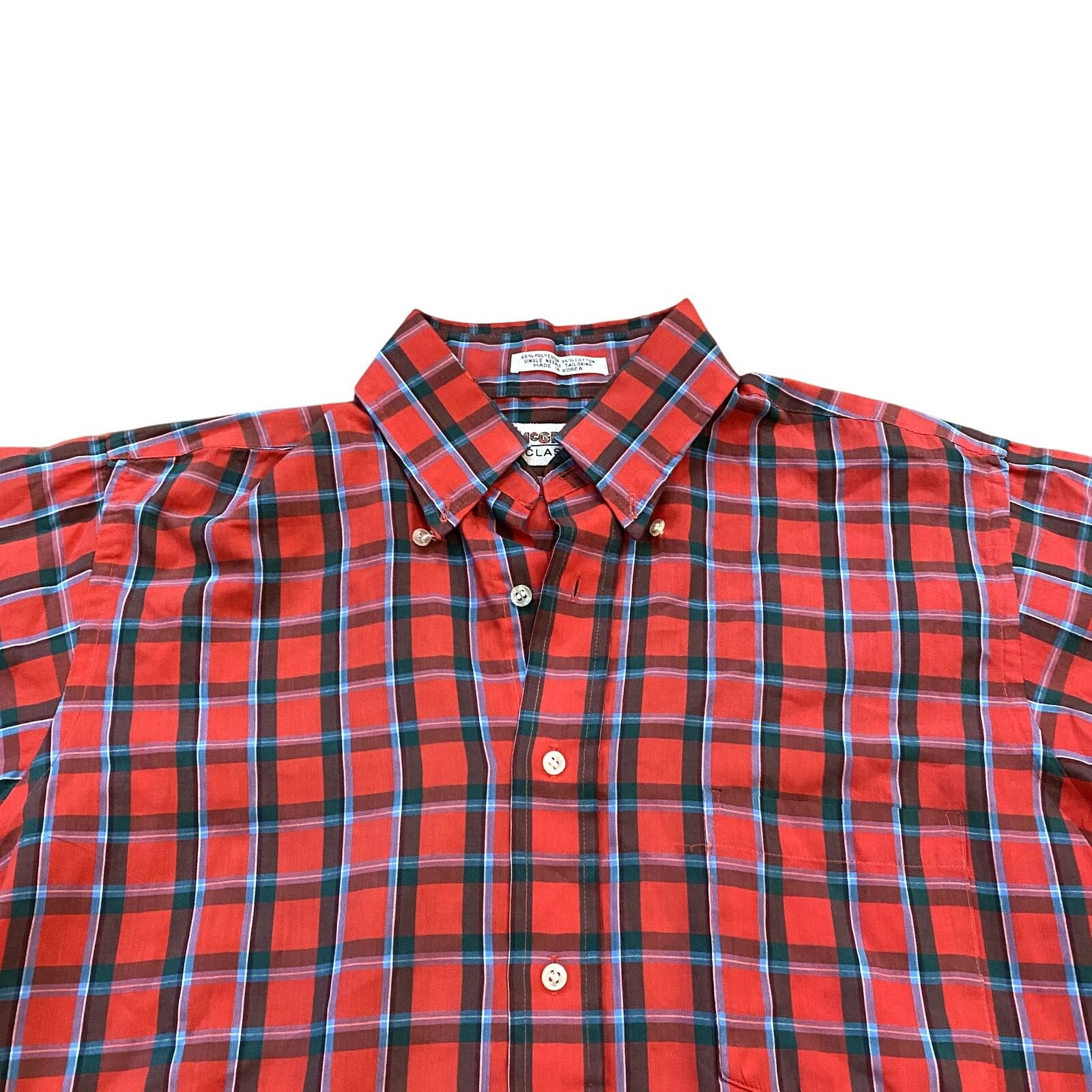 McGregor × Vintage Vintage McGregor Plaid Short Sleeve Button Down Shirt Size US M / EU 48-50 / 2 - 2 Thumbnail