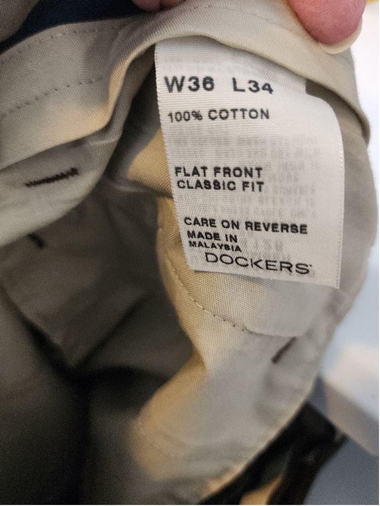 Dockers Dockers Brown Dress Pants 36 W, 34 L Size US 36 / EU 52 - 5 Thumbnail