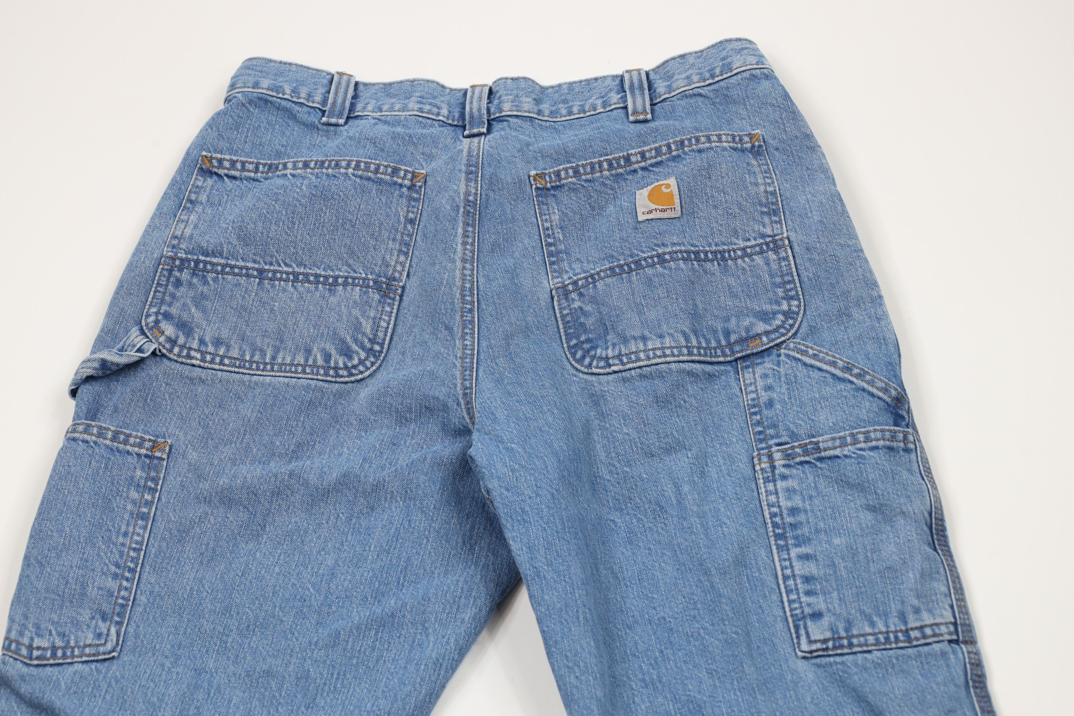 Carhartt × Vintage Vintage Y2K Carhartt Spell Relaxed Fit Dungaree Denim Jeans Size US 33 - 10 Thumbnail