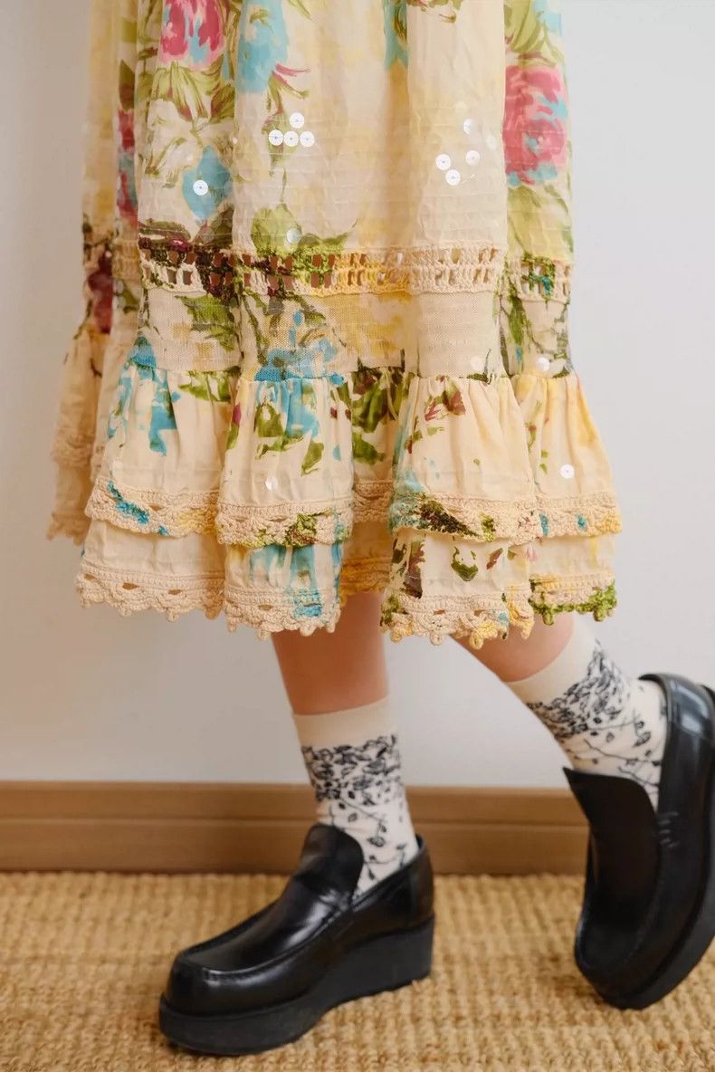 Kenzo KENZO sizeM Romantic half skirt with exotic materials Size 25" / US 0 / IT 36 - 2 Thumbnail
