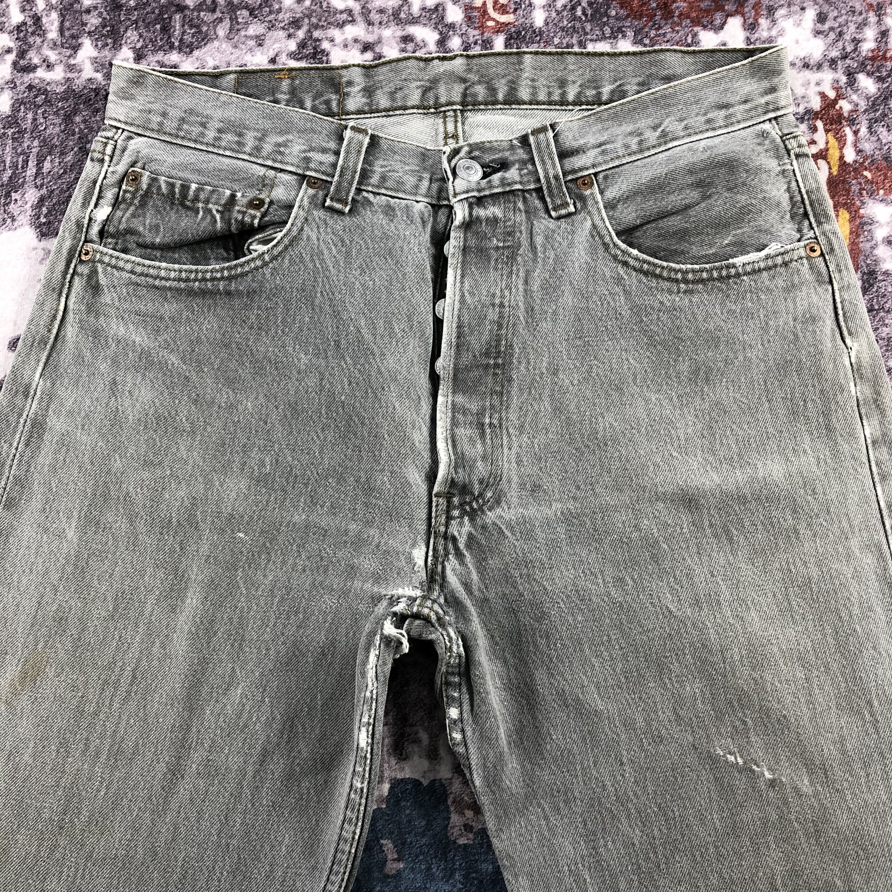 Levi's × Vintage Vintage 90s Levis 501 Earth Tone Jeans-JM2373 Size US 33 - 3 Thumbnail
