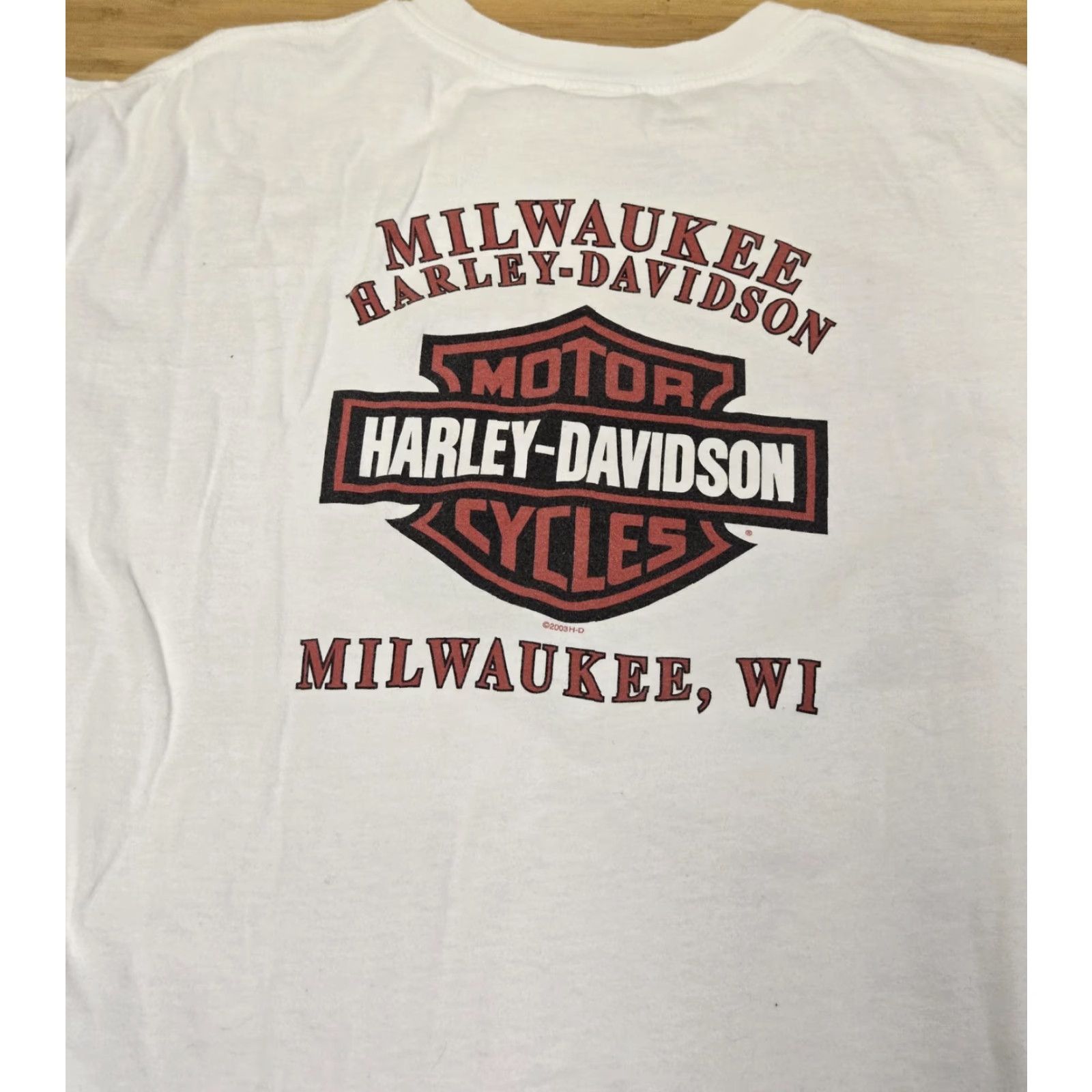 Harley Davidson VINTAGE Harley-Davidson Shirt Mens XL White 100th Anniversary Milwaukee USA 2003 Size US XL / EU 56 / 4 - 6 Thumbnail
