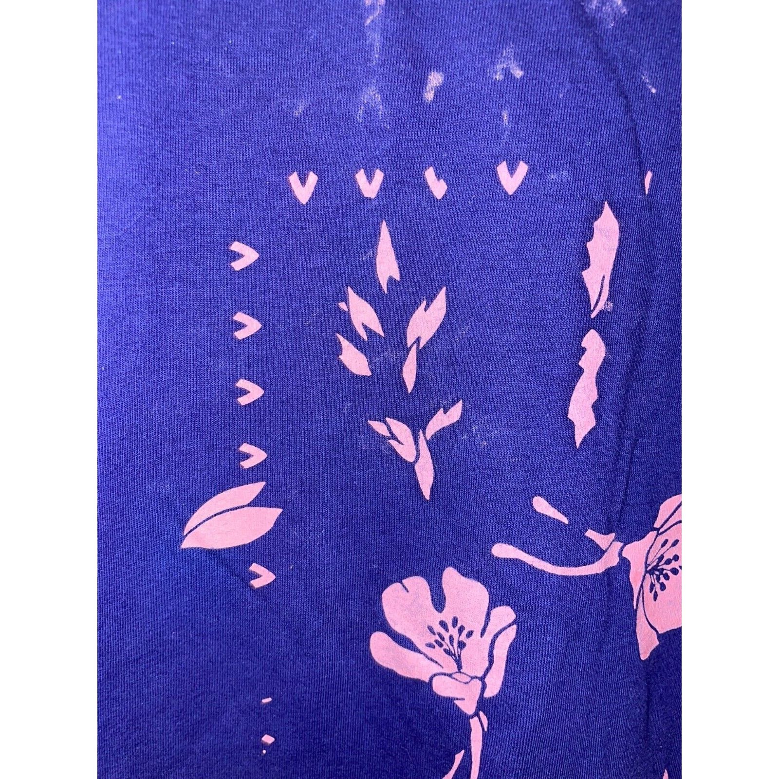 Jerzees Vintage Flower Shirt Jerzees Floral Test Print Misprint Tee Size US XL / EU 56 / 4 - 3 Thumbnail