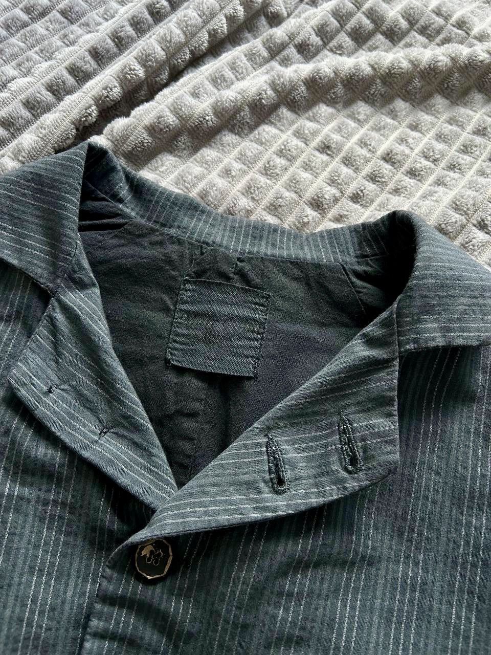 Marc Point Venezia Marc Point Distressed Striped Light Button Jacket Size US M / EU 48-50 / 2 - 9 Thumbnail
