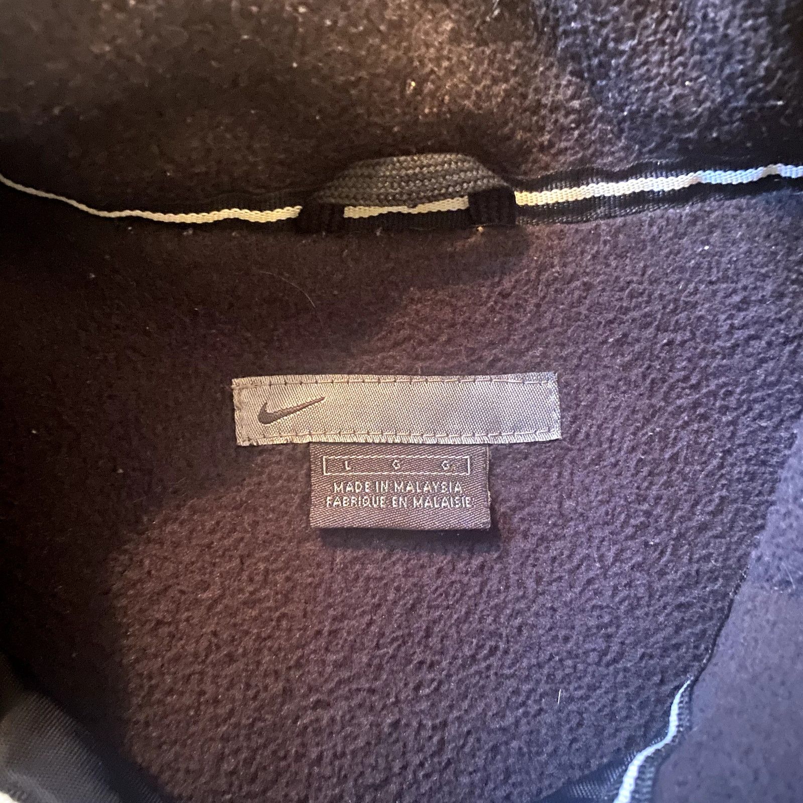 Nike Early 2000s Black Nike Zip-up Winter Jacket Size US L / EU 52-54 / 3 - 2 Thumbnail