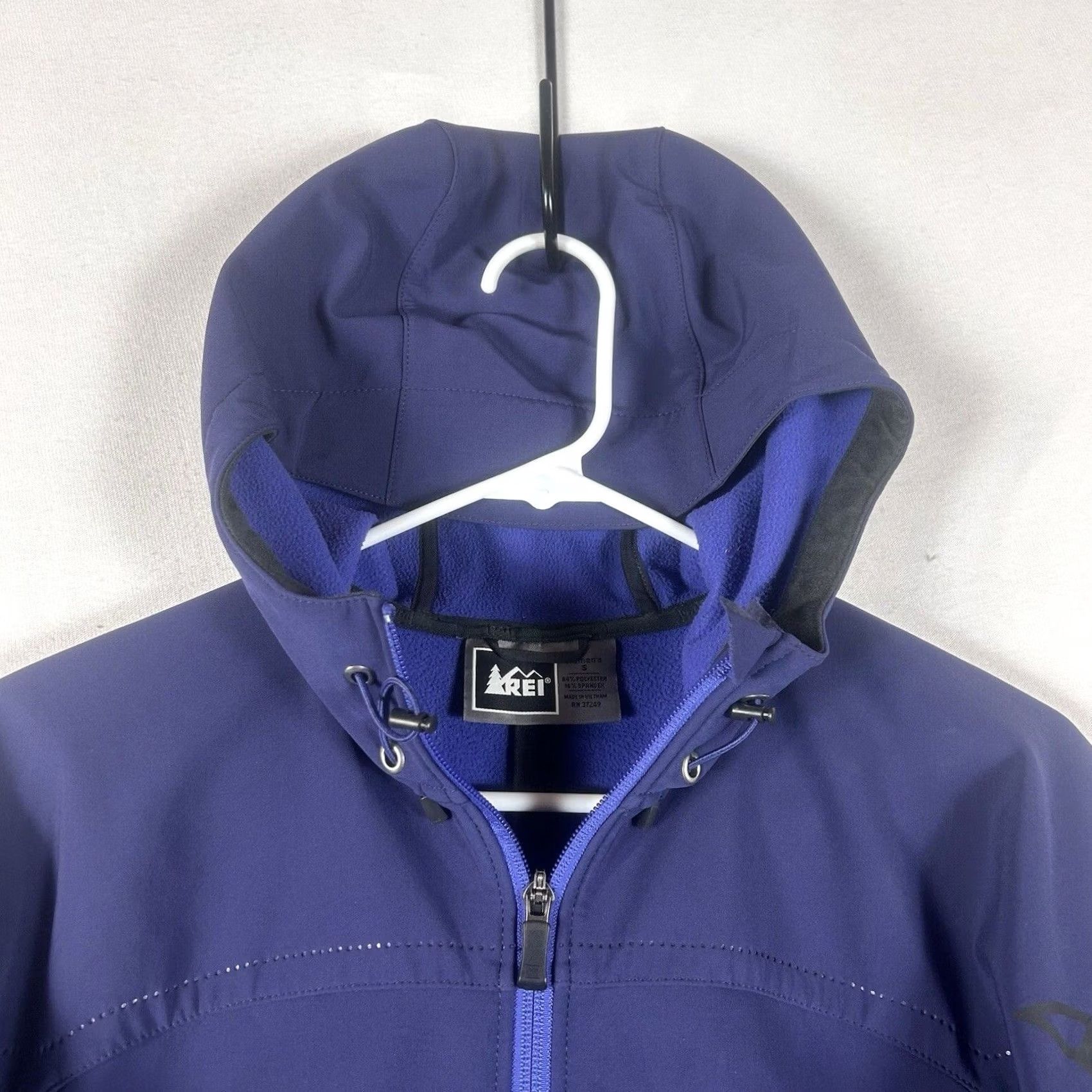 Vintage REI Hooded Jacket Womens S Full Zip Polartec Purple Adjustable Pockets Rain Size S / US 4 / IT 40 - 2 Thumbnail
