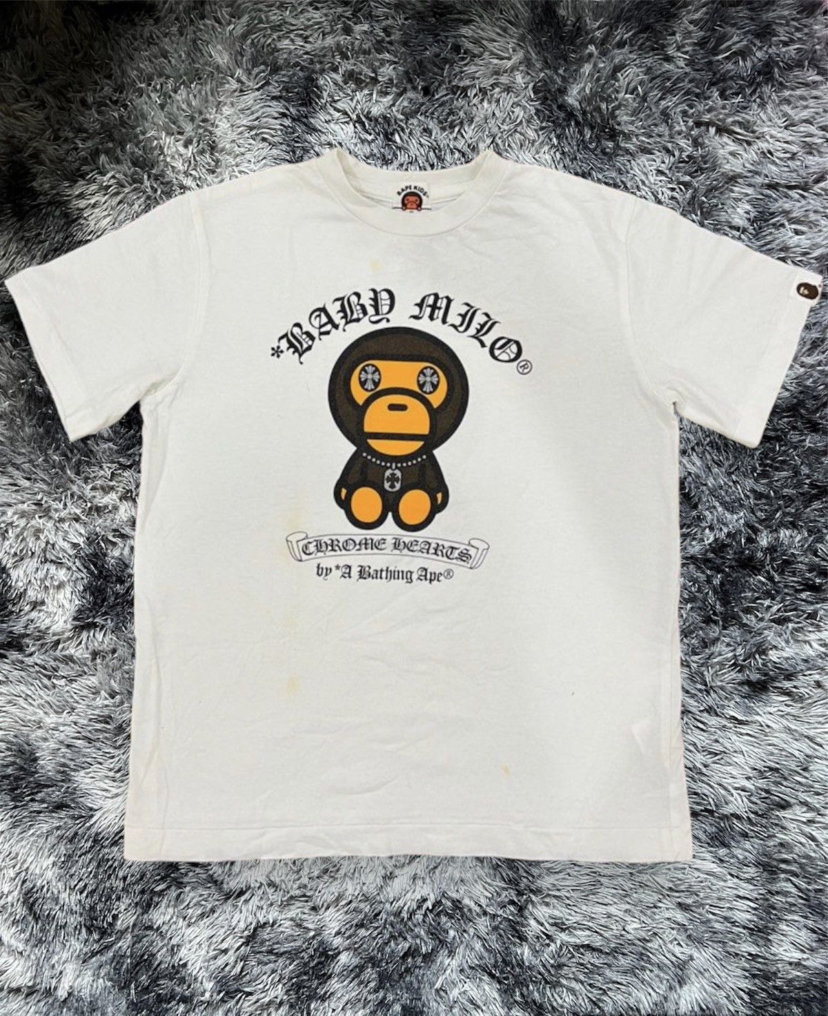 Bape × Chrome Hearts Bape x Chrome Hearts Baby Milo Tee Grailed