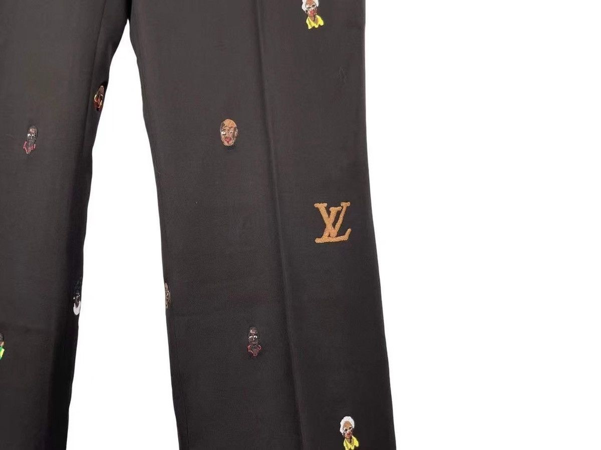 Louis Vuitton Louis Vuitton SS24 Collaboration Embroidered Flared Pants Size US 32 / EU 48 - 5 Thumbnail