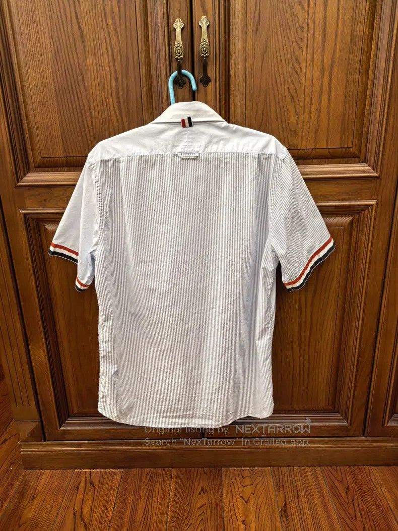 Thom Browne Thom Browne short sleeve shirt Size US L / EU 52-54 / 3 - 2 Thumbnail