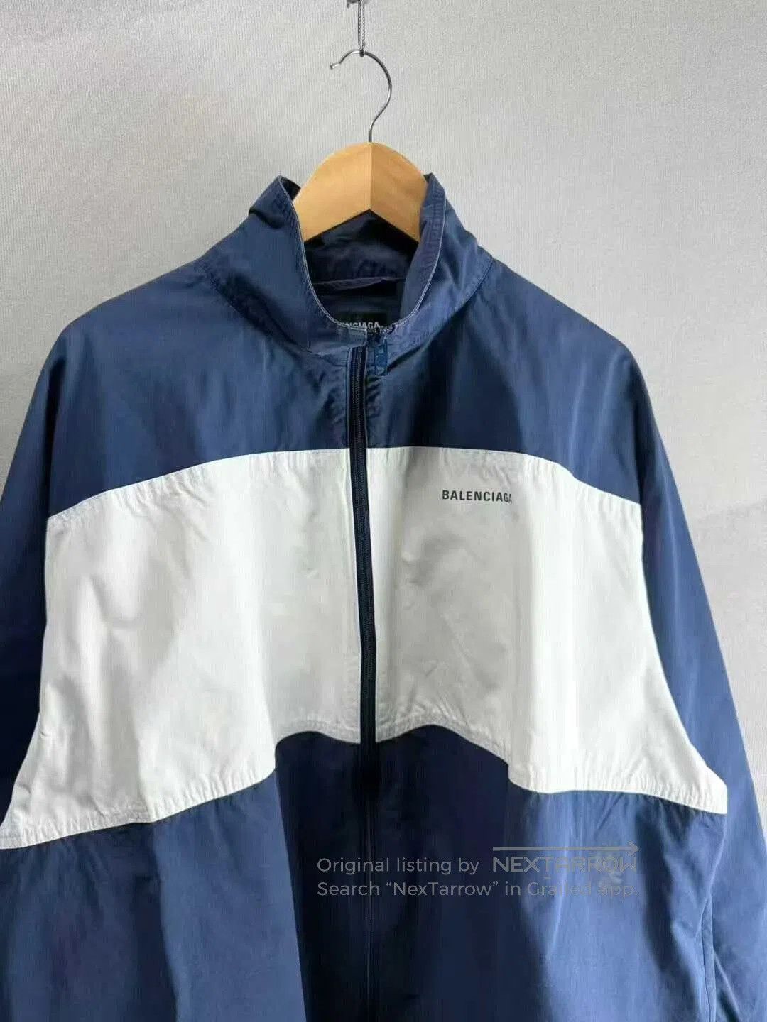 Balenciaga balenciaga blue and white parka jacket. Size US L / EU 52-54 / 3 - 2 Thumbnail
