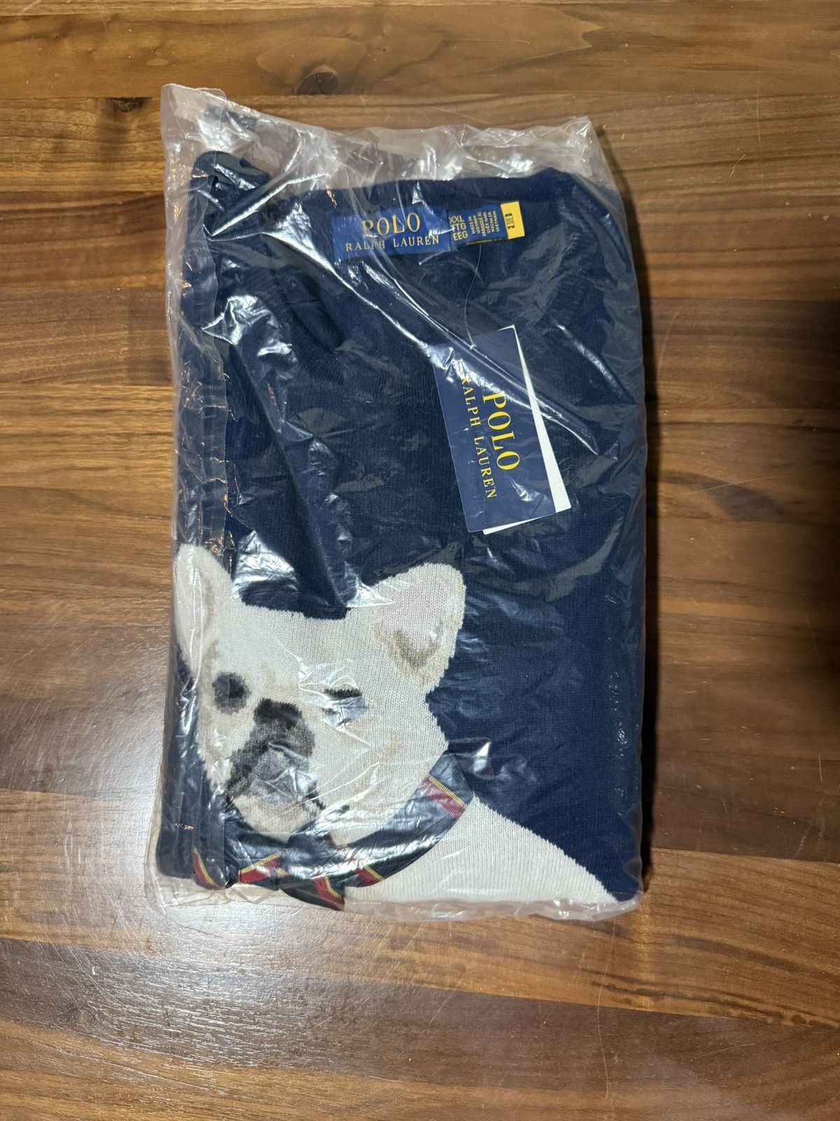 Polo Ralph Lauren Polo Ralph Lauren Dog-Intarsia Cashmere Sweater Frenchie XXL Size US XXL / EU 58 / 5 - 6 Thumbnail
