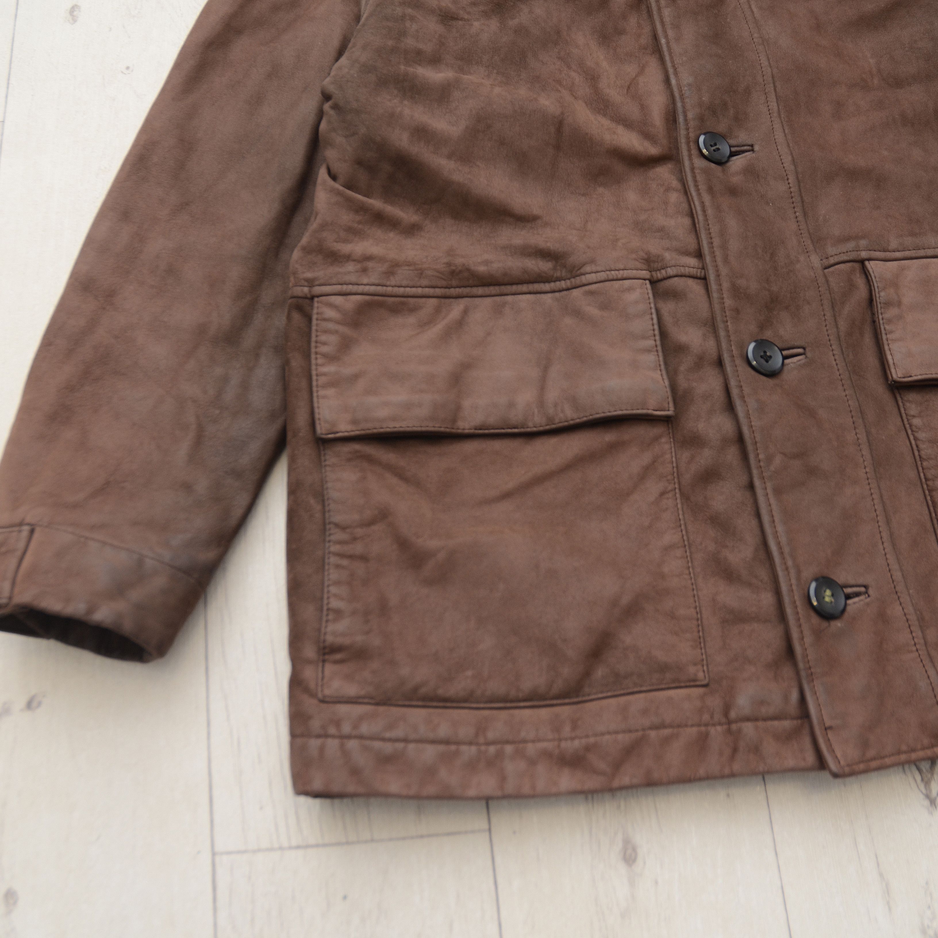 Timberland Vintage Y2K 2001 Timberland Brown Purple Leather Jacket S Size US S / EU 44-46 / 1 - 4 Thumbnail