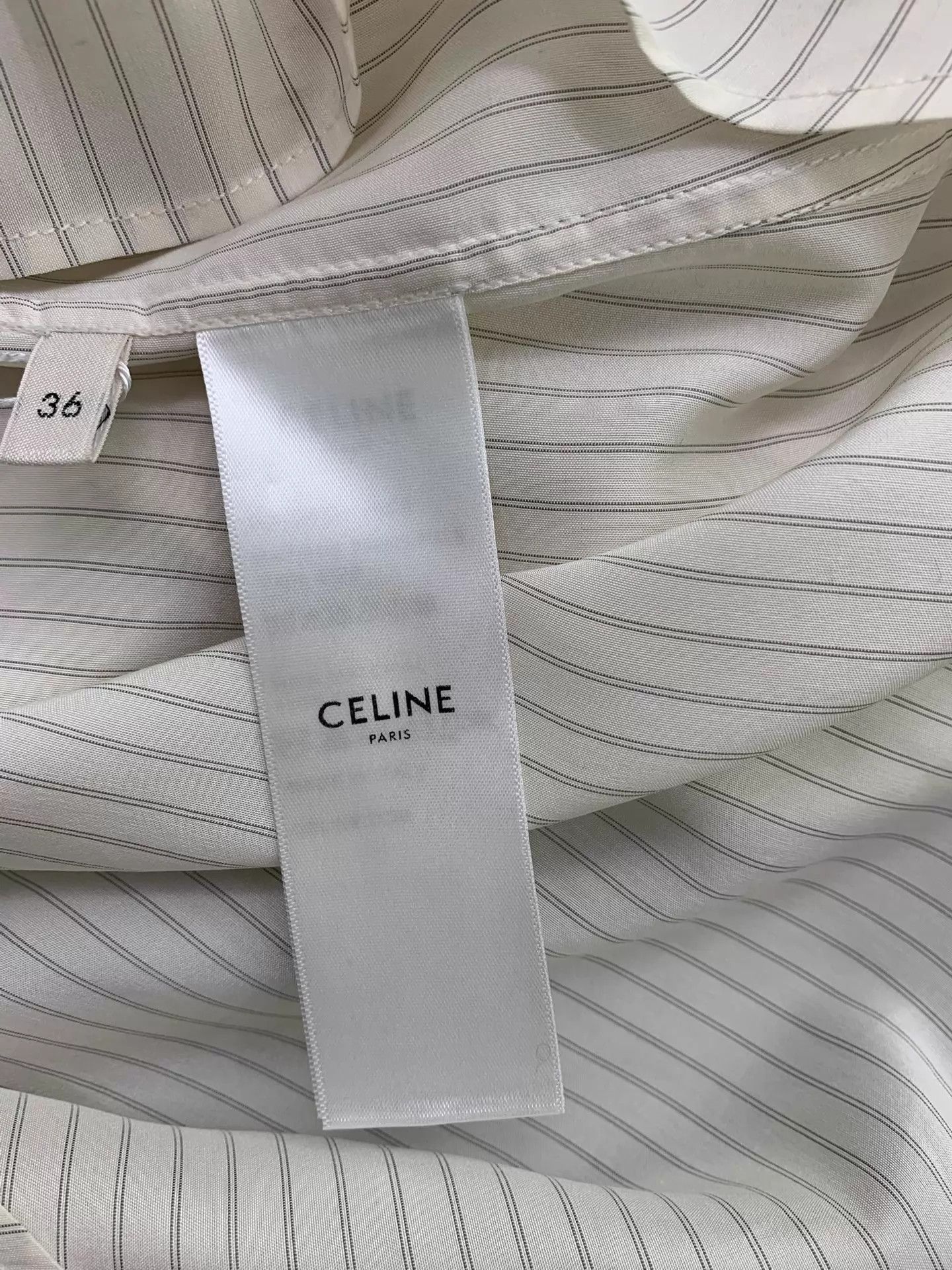 Celine Celine Colorblocked Striped TieFront Shirt 36 New Size XS / US 0-2 / IT 36-38 - 5 Thumbnail