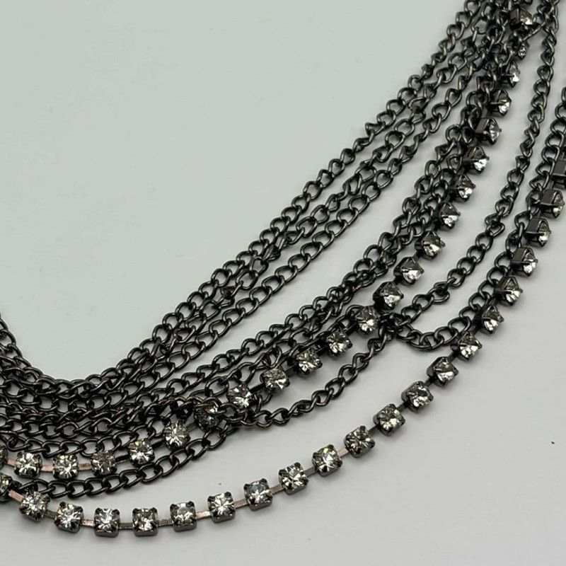 Other Silver Layered Chain Necklace Size ONE SIZE - 3 Thumbnail
