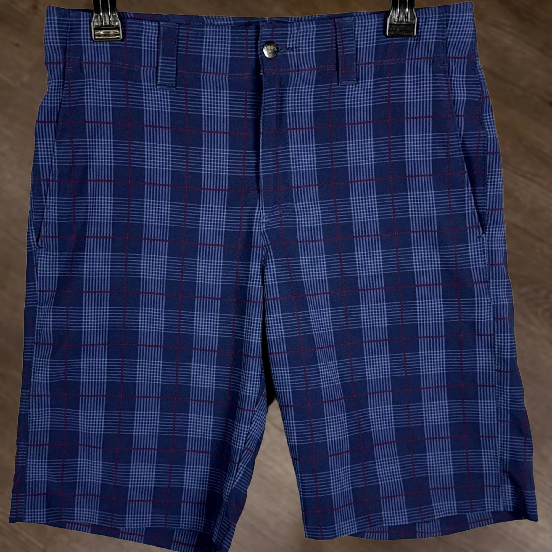 Callaway Callaway Shorts Mens 30 Navy Blue Plaid Golf Chino Performance Stretch Casual Size US 30 / EU 46 - 1 Thumbnail