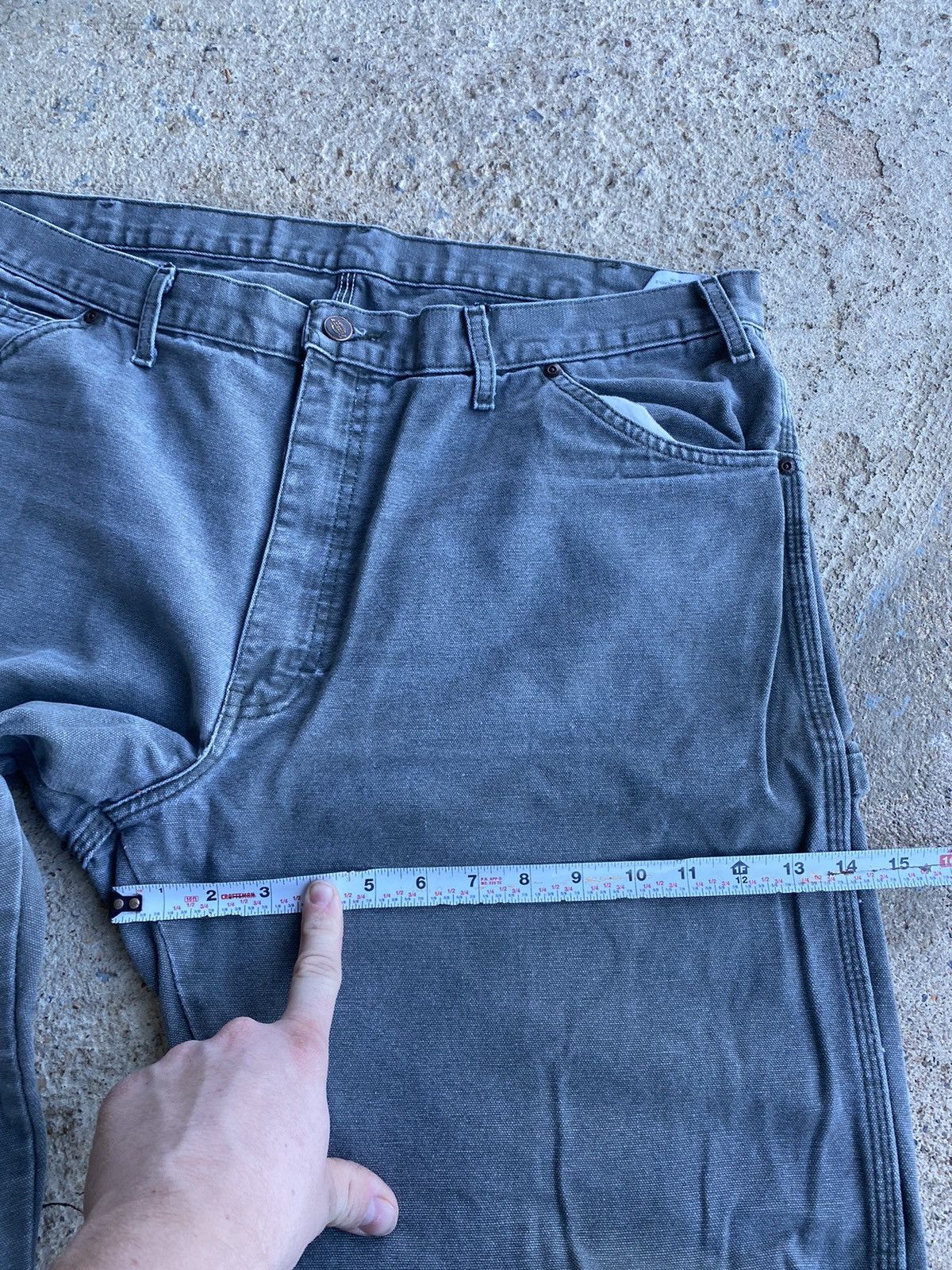 Carhartt × Dickies Vintage Y2K Faded Baggy Dickies Distressed Carpenters Size US 38 / EU 54 - 13 Thumbnail