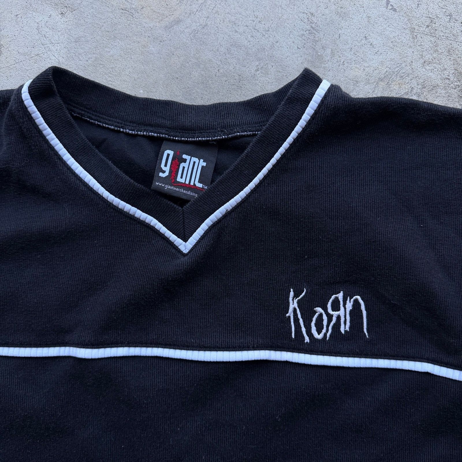 Giant Vintage 90s Korn Giant Tag V Neck Soccer Jersey Tee Large Size US L / EU 52-54 / 3 - 2 Thumbnail