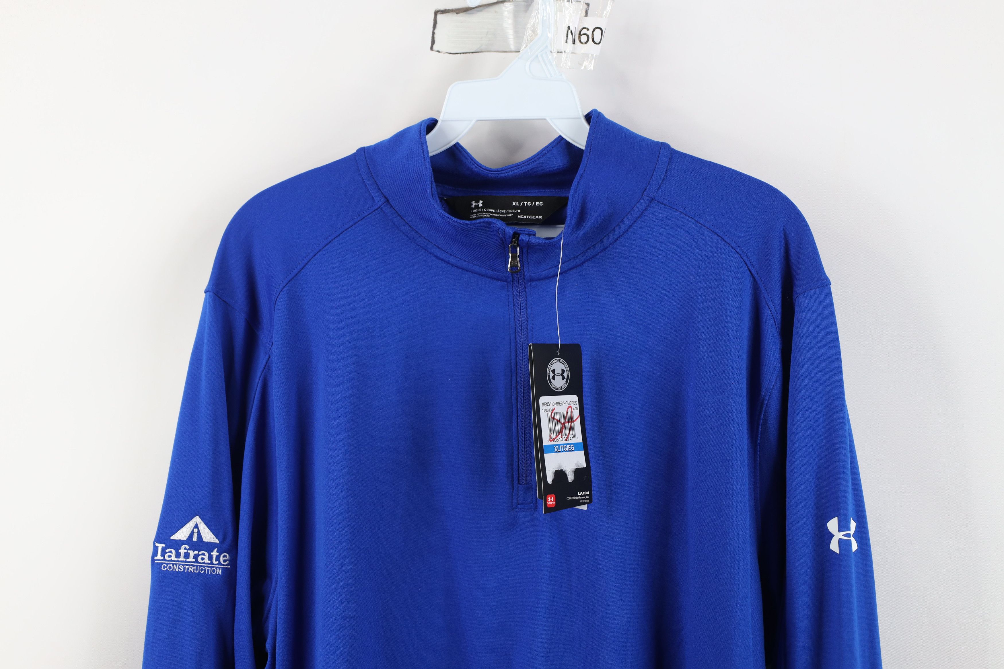 Under Armour New Under Armour Half Zip Pullover Jacket Top Royal Blue Size US XL / EU 56 / 4 - 2 Thumbnail