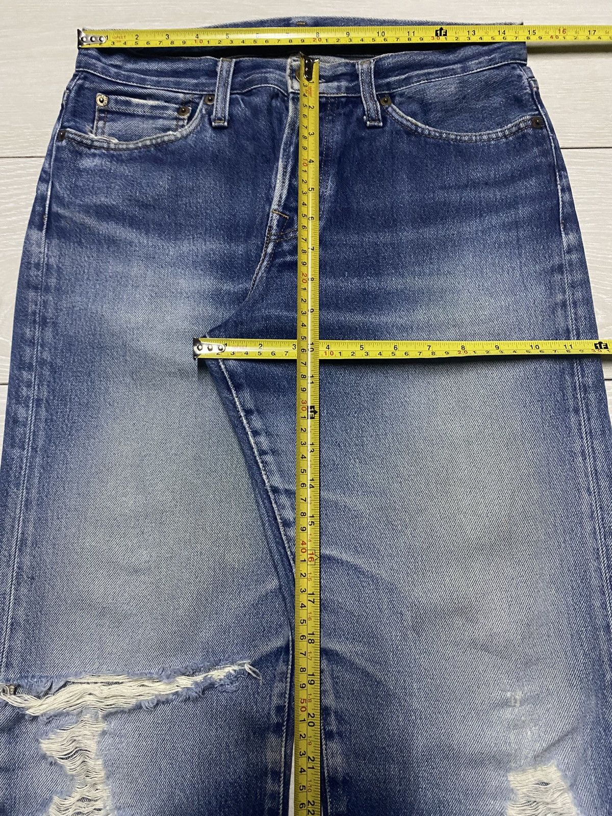 Replay Vintage Replay Jeans Mv914532 Distressed Faded Wash Jeans Size US 29 - 13 Thumbnail