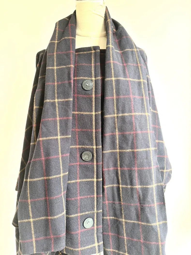 Vivienne Westwood Vivienne Westwood Blue Plaid Bow Scarf Cloak Coat Size XS / US 0-2 / IT 36-38 - 7 Thumbnail
