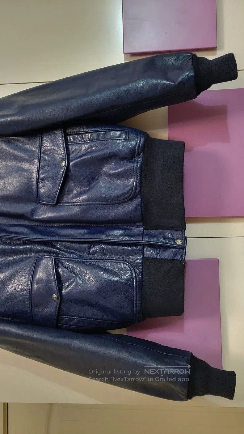 Schott Schott A2 men's leather jacket retro Size US XL / EU 56 / 4 - 7 Thumbnail