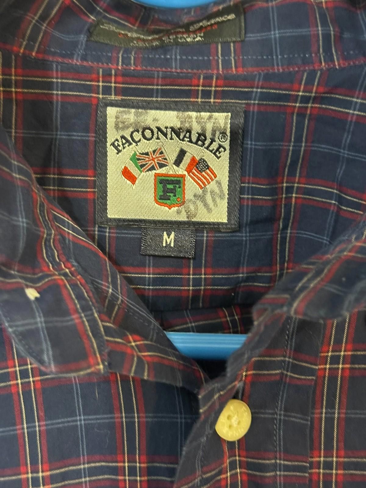 Faconnable Faconnable Plaid dress Shirt M Size 38R - 4 Thumbnail