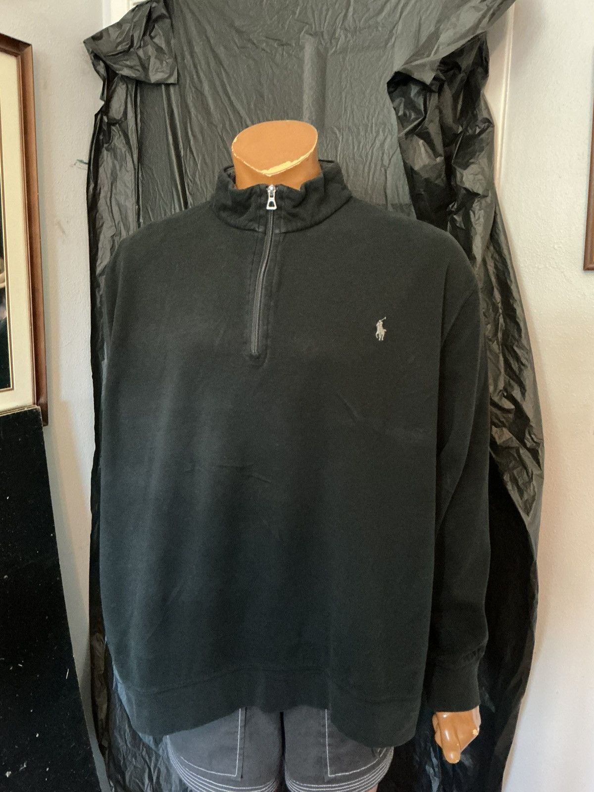 Polo Ralph Lauren Polo Ralph Lauren Pony Logo 1/4 Zip Pullover Sweatshirt Size US XXL / EU 58 / 5 - 7 Thumbnail
