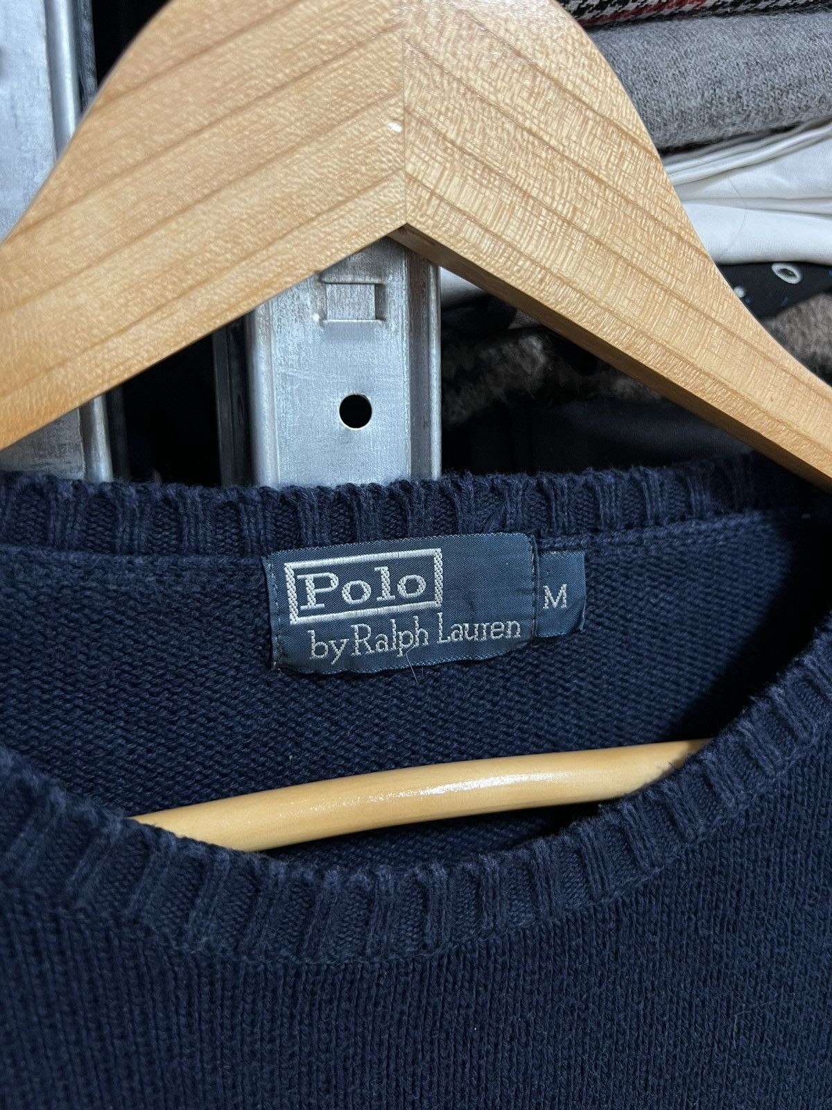 Polo Ralph Lauren Vintage Polo Ralph Lauren Navy Crewneck Knitted Sweater Sz M Size US M / EU 48-50 / 2 - 3 Thumbnail