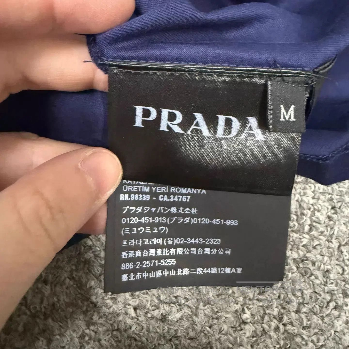 Prada Blue Short Sleeve Polo Shirt. Size US M / EU 48-50 / 2 - 5 Thumbnail